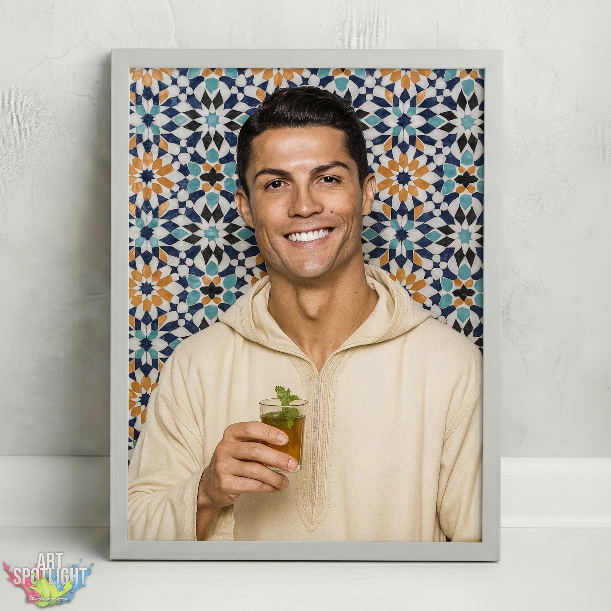 CRISTIANO RONALDO en tenue marocaine