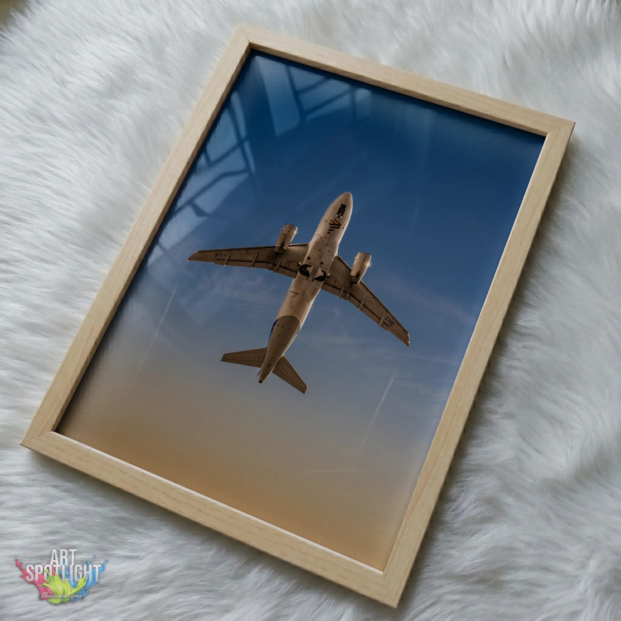 AIRLINER AT GOLDEN HOUR