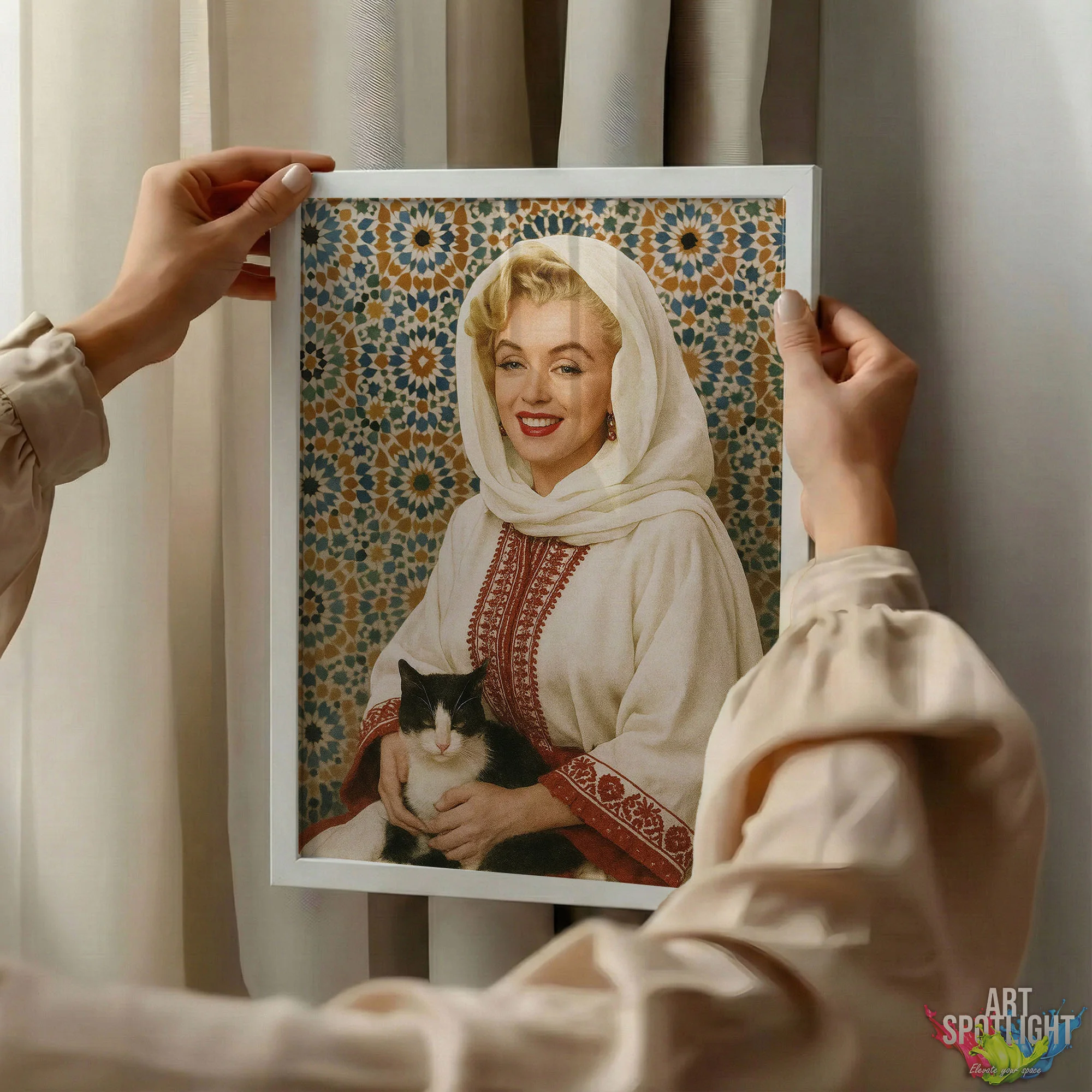 MARILYN MONROE en tenue marocaine
