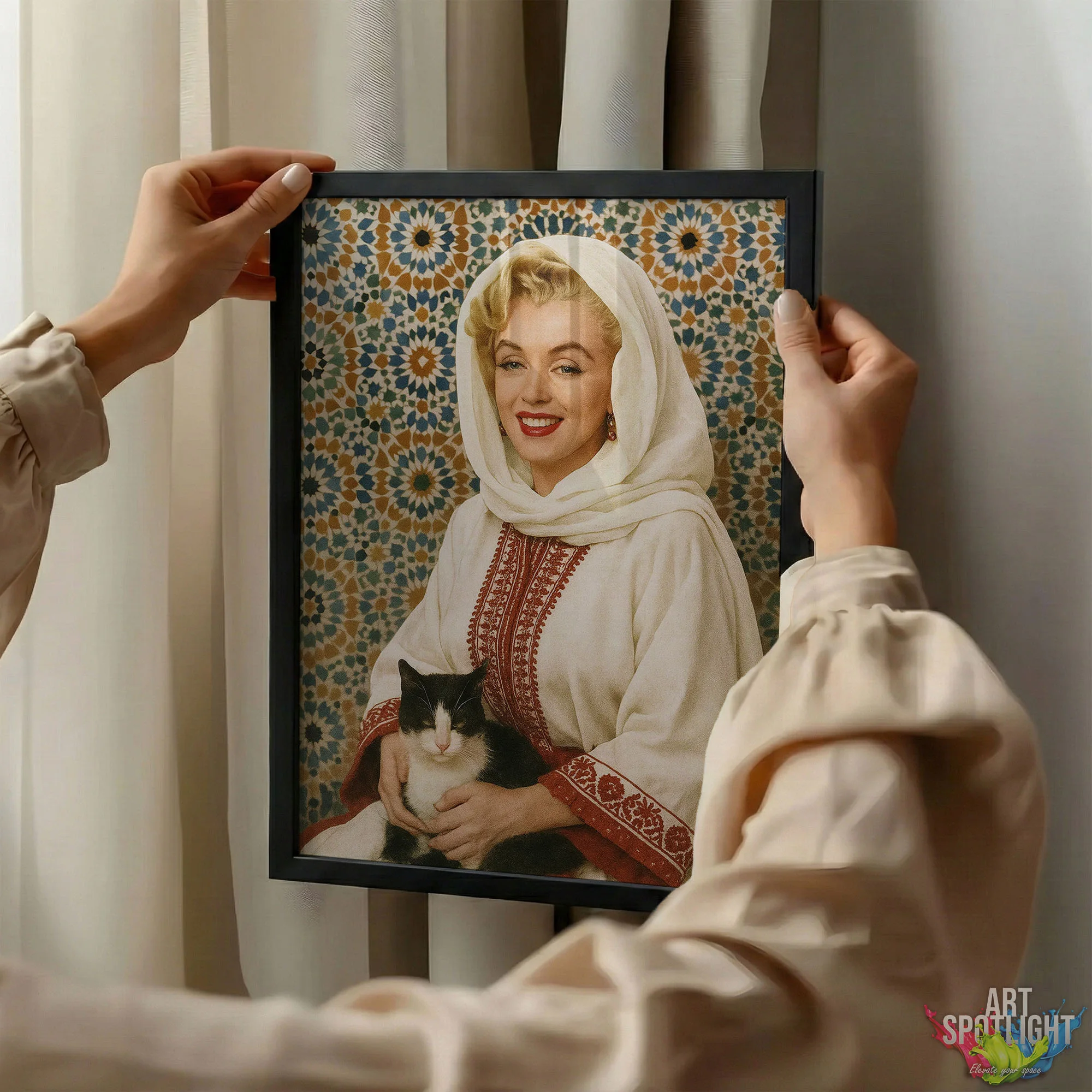 MARILYN MONROE en tenue marocaine