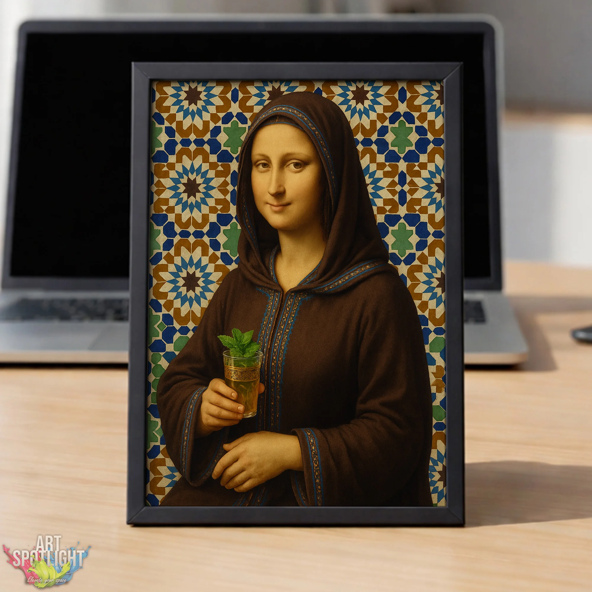 MONA LISA en tenue marocaine