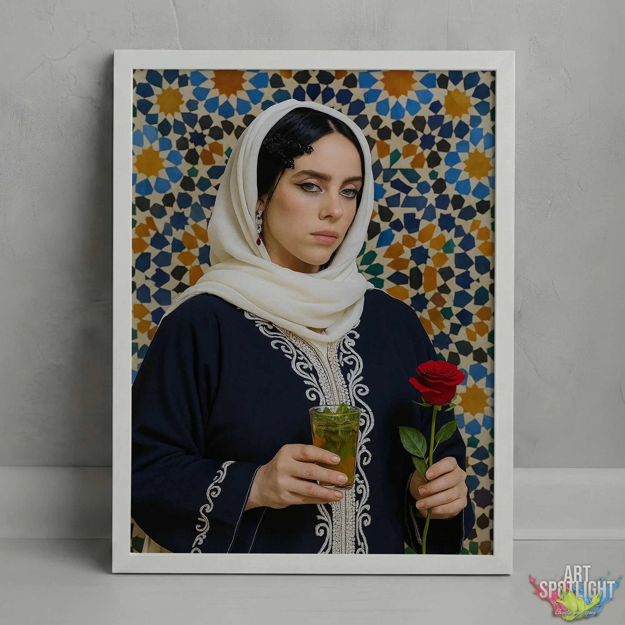 BILLIE EILISH en tenue marocaine