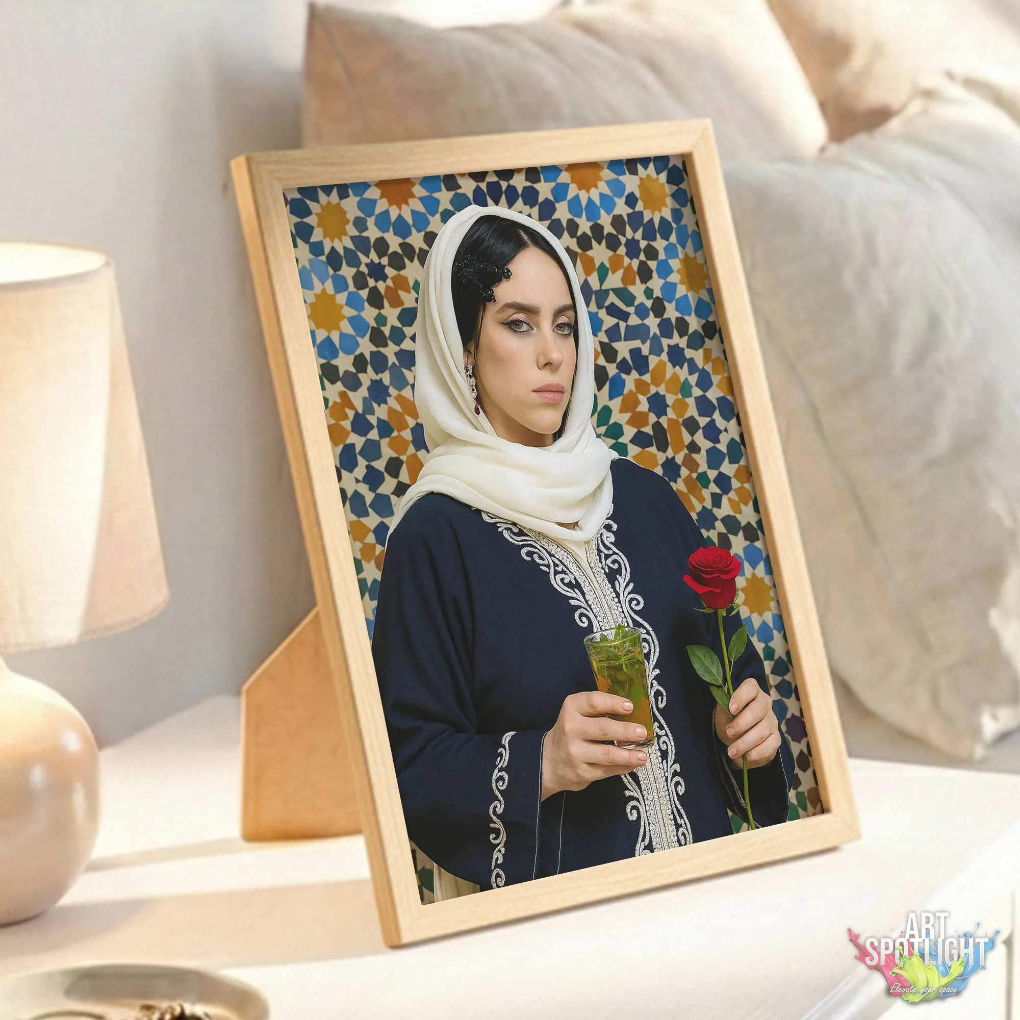 BILLIE EILISH en tenue marocaine