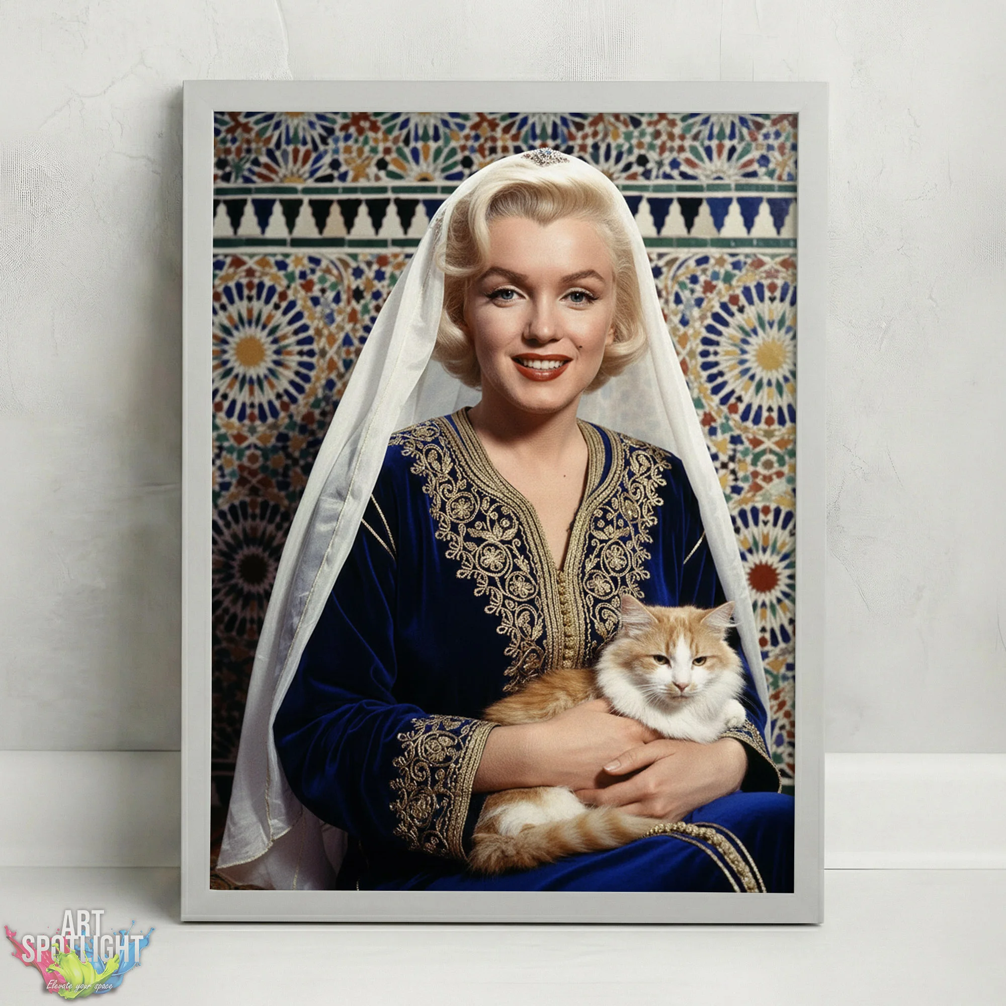 MARILYN MONROE en tenue marocaine