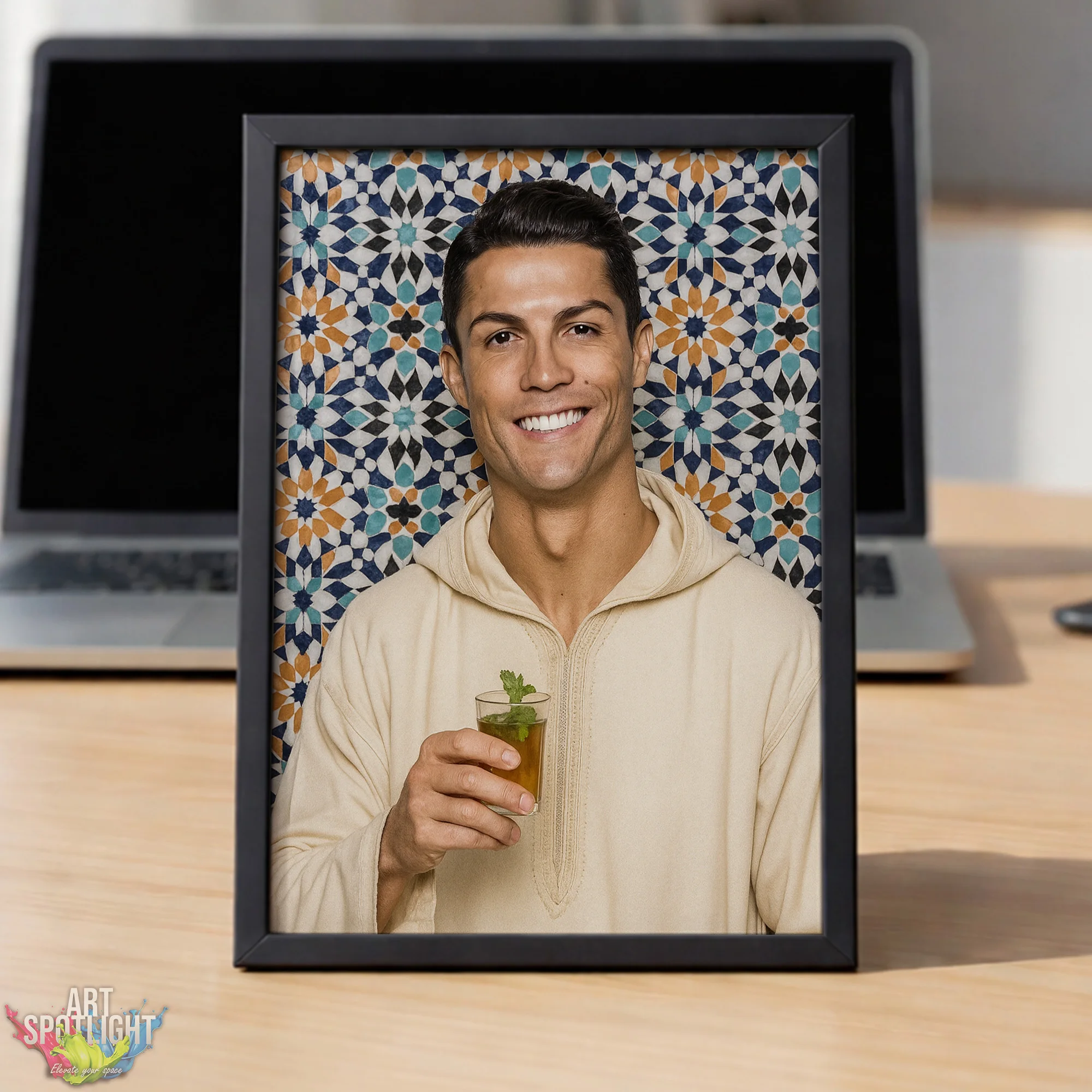 CRISTIANO RONALDO en tenue marocaine