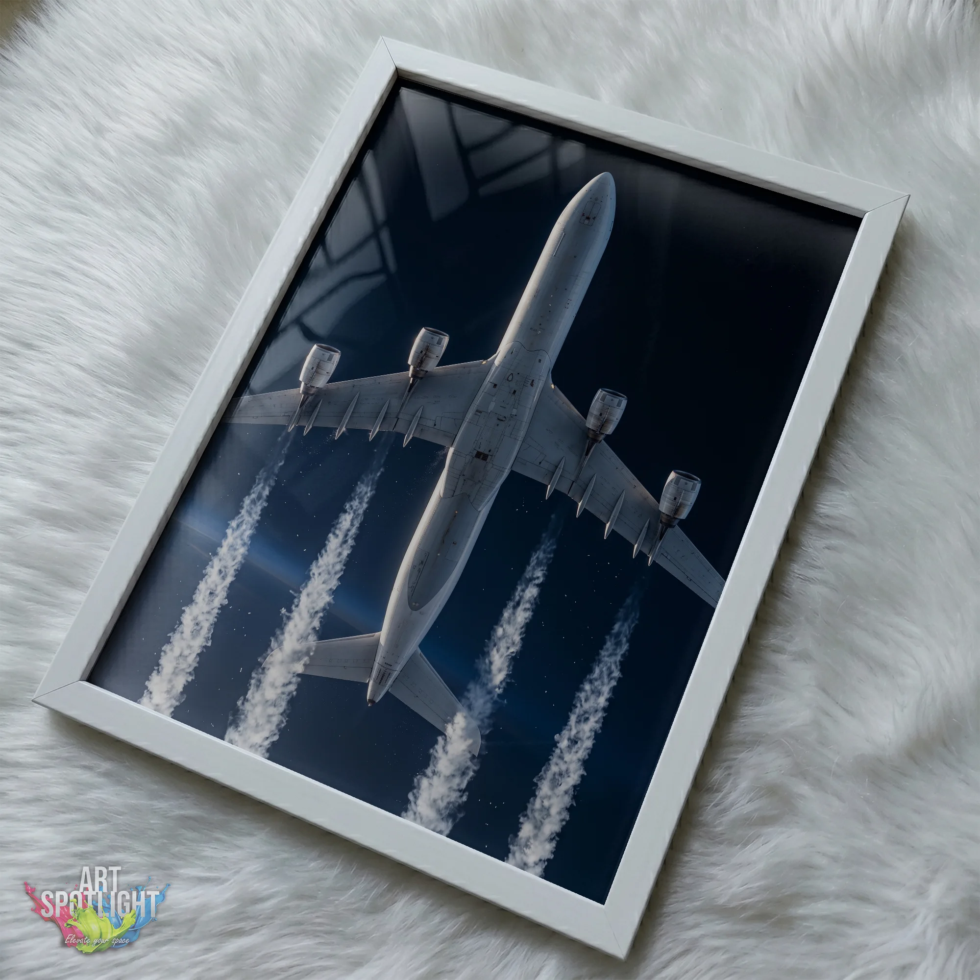 AIRLINER VAPOR TRAILS