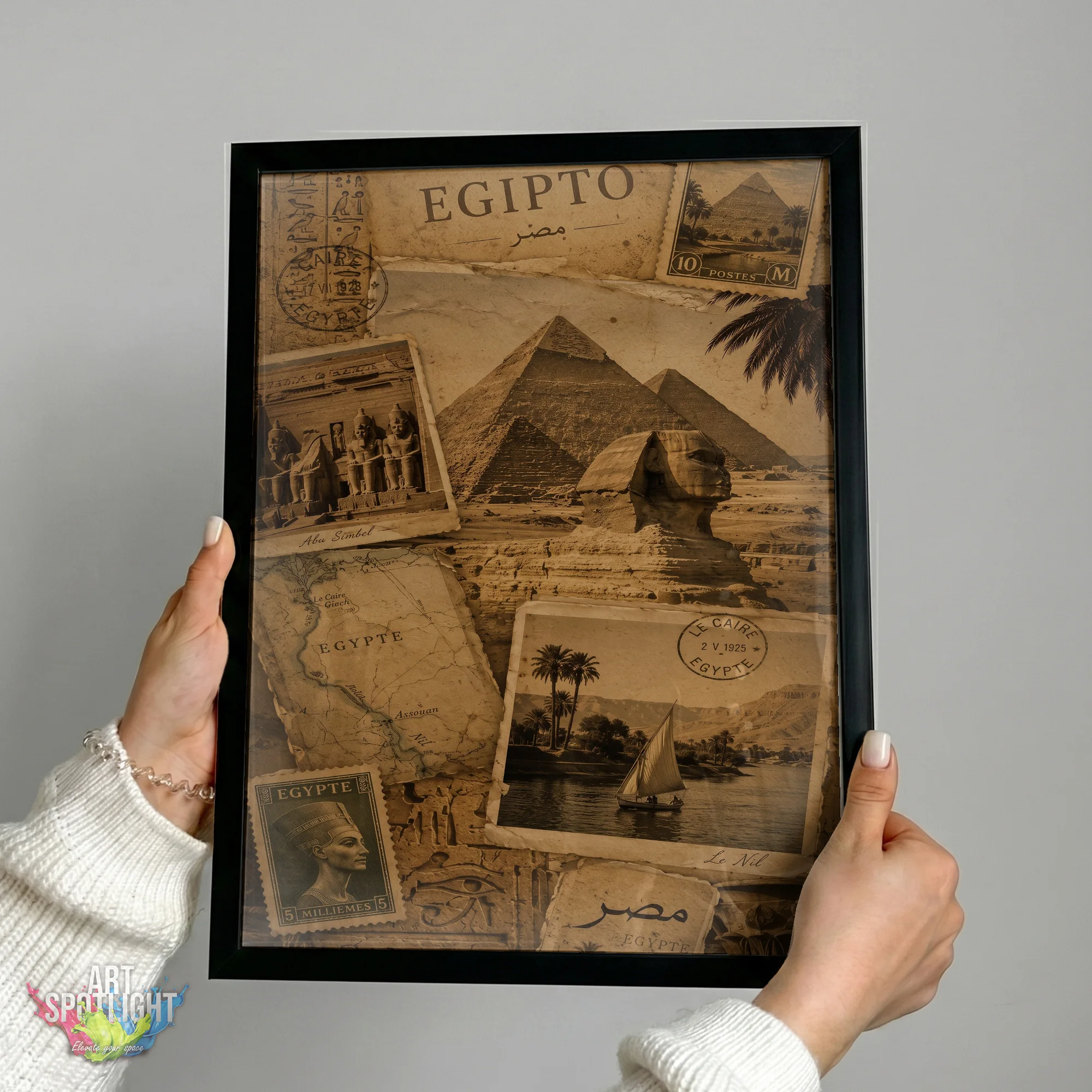 VINTAGE EGYPT COLLAGE