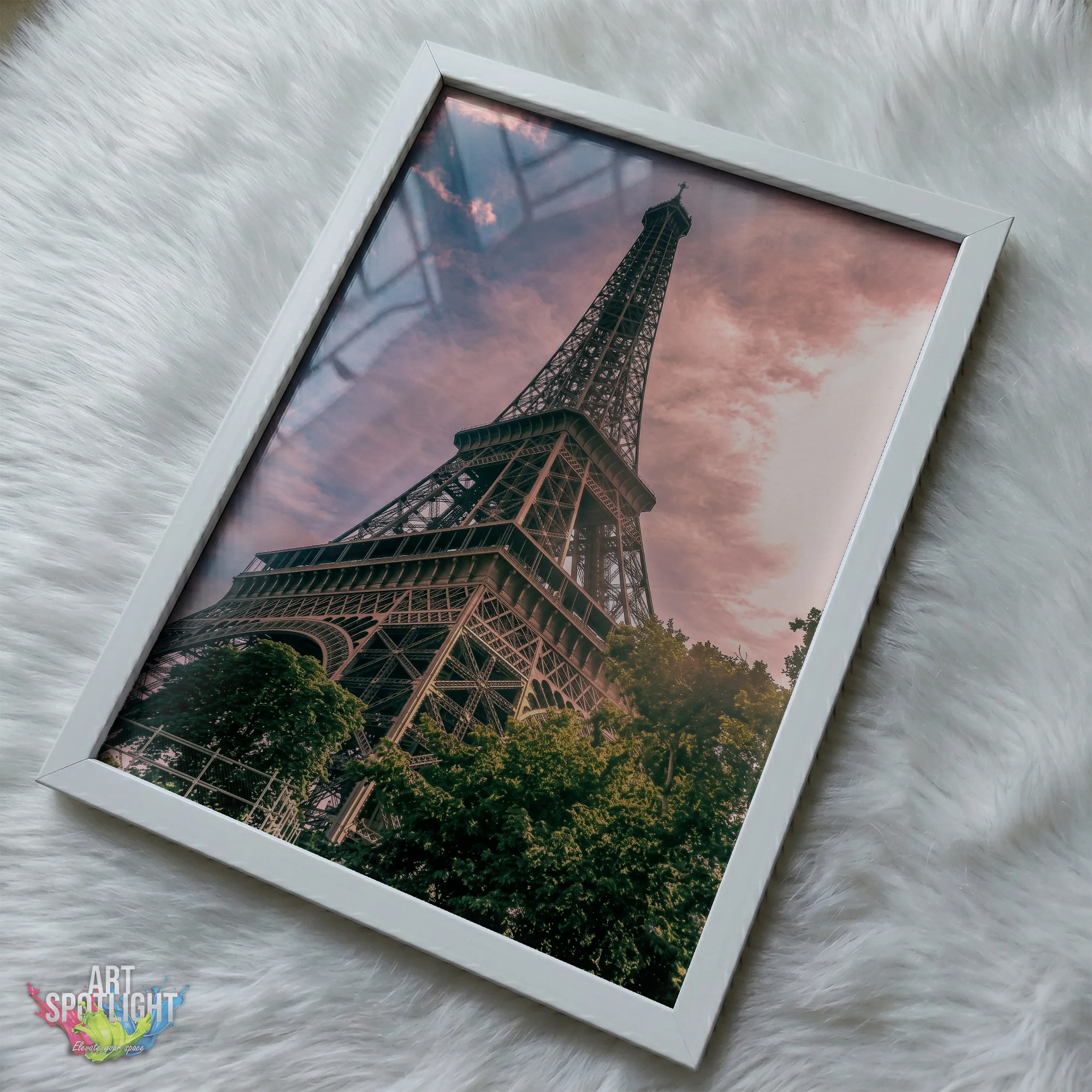 EIFFEL TOWER PINK SKY