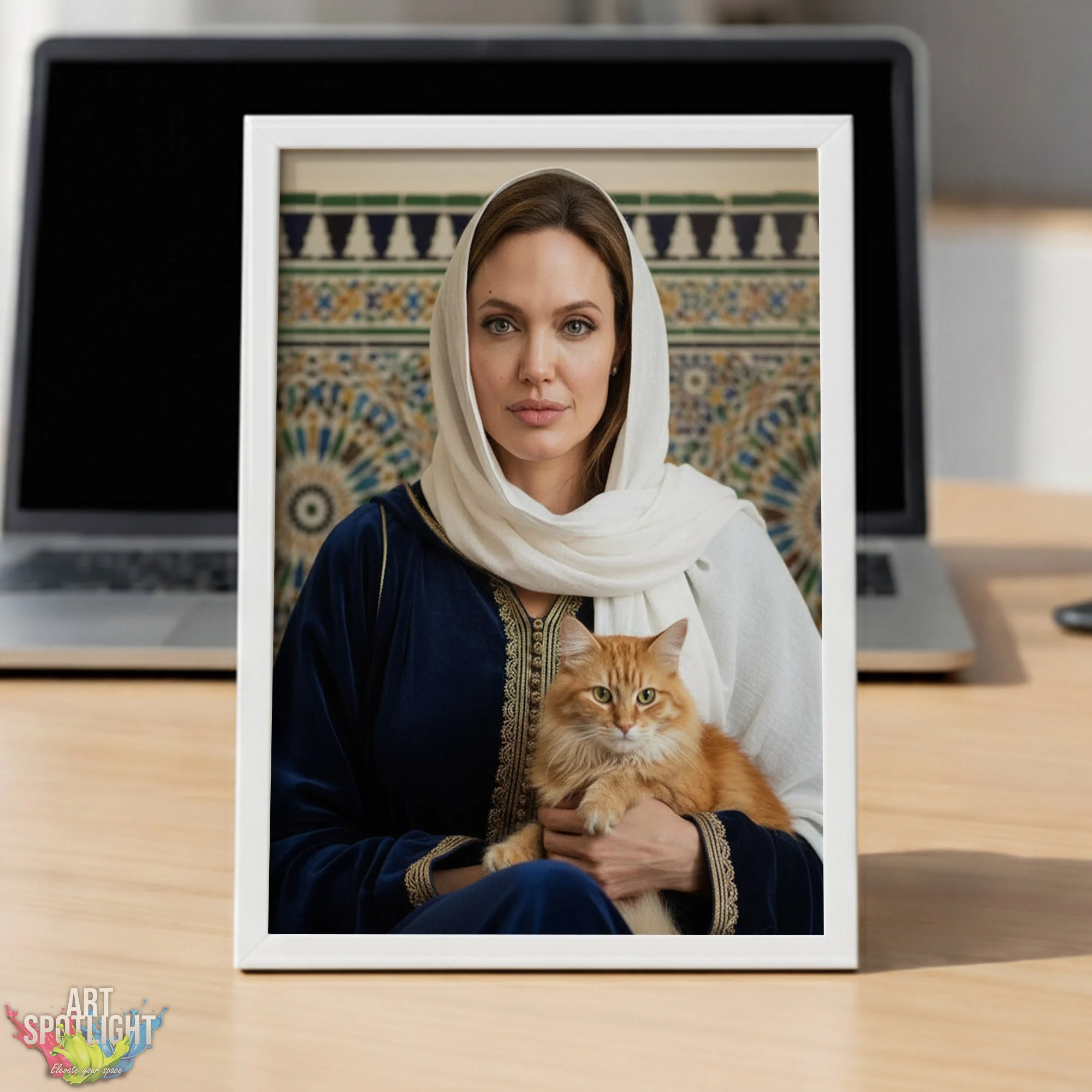 ANGELINA JOLIE en tenue marocaine