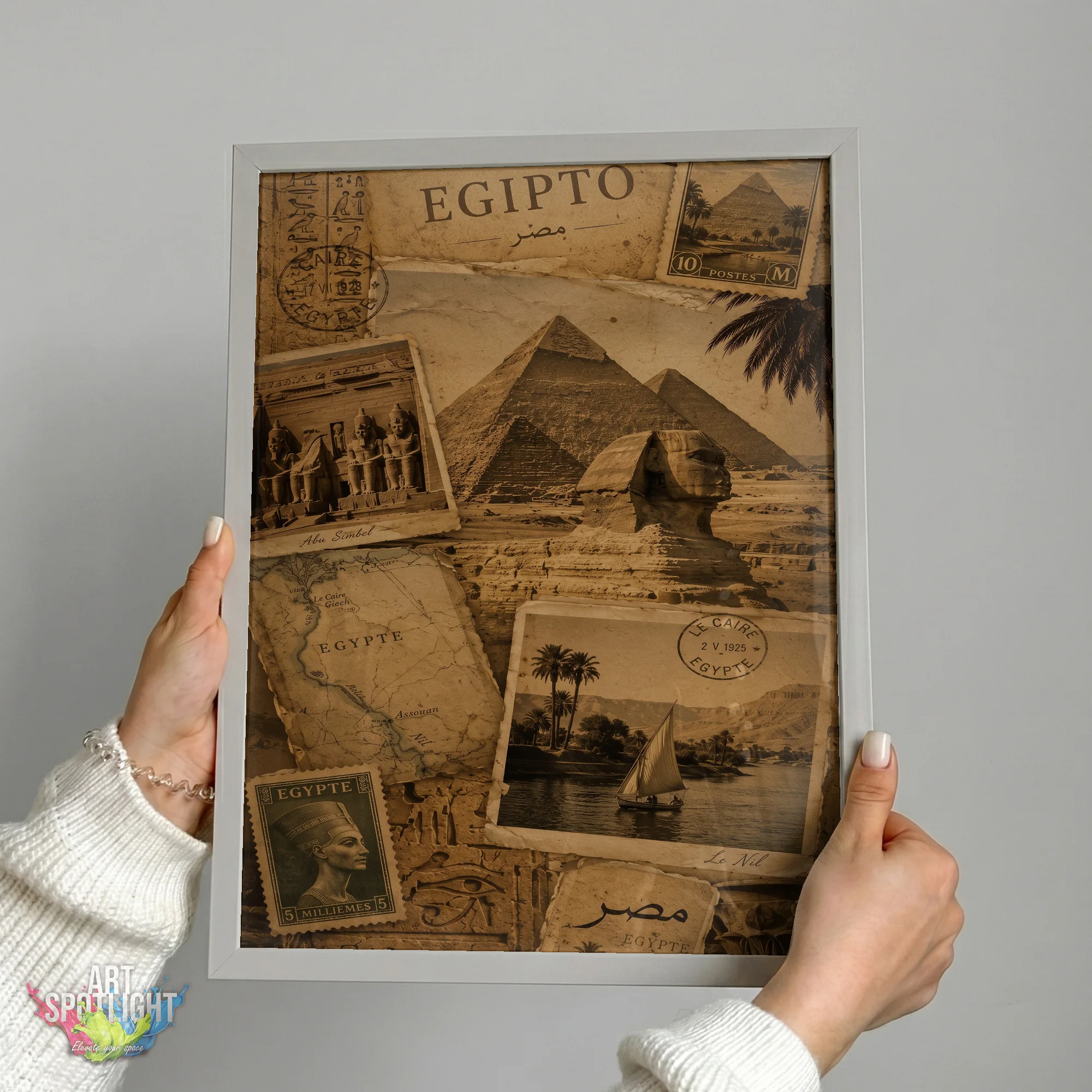 VINTAGE EGYPT COLLAGE