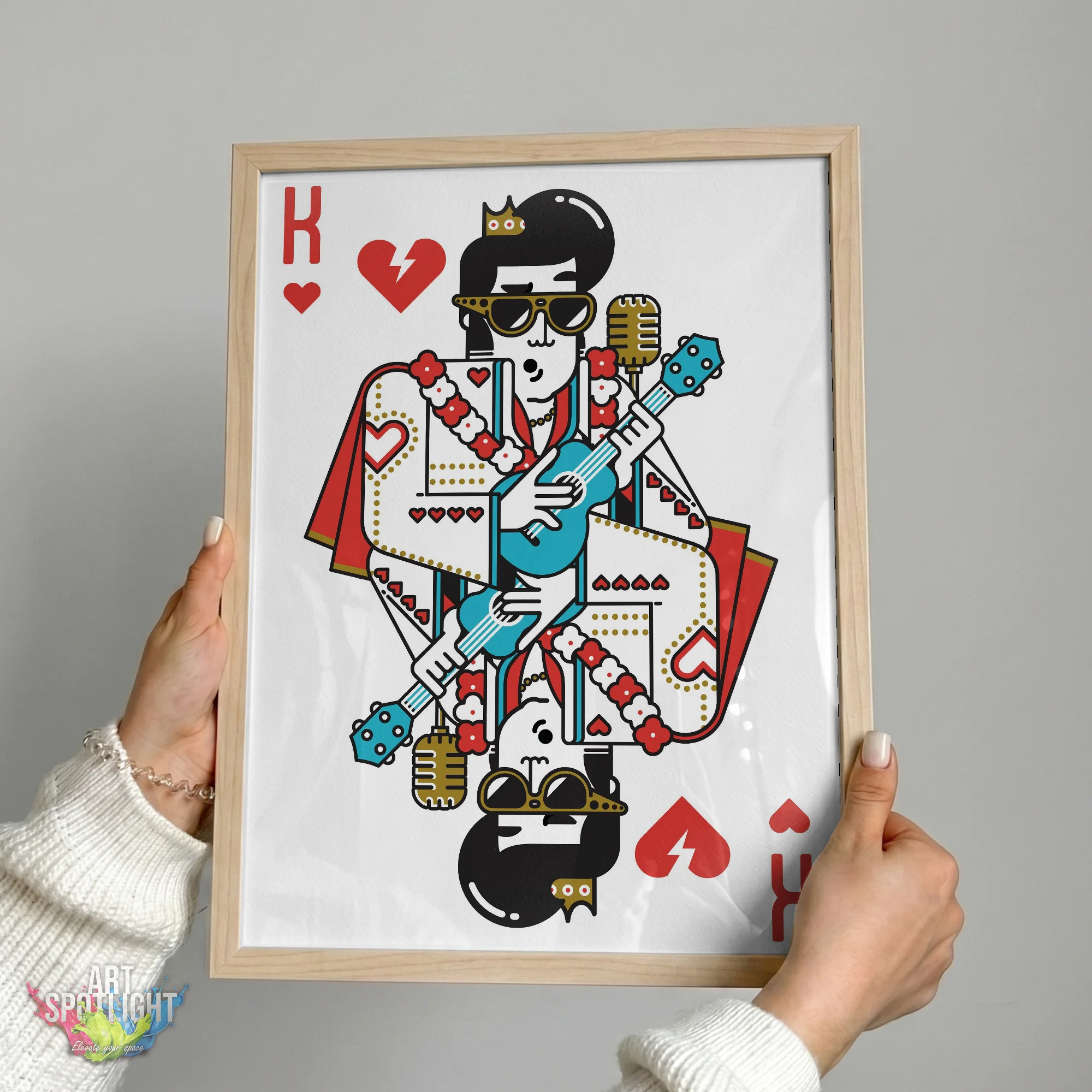 ELVIS PRESLEY PLAYING CARD