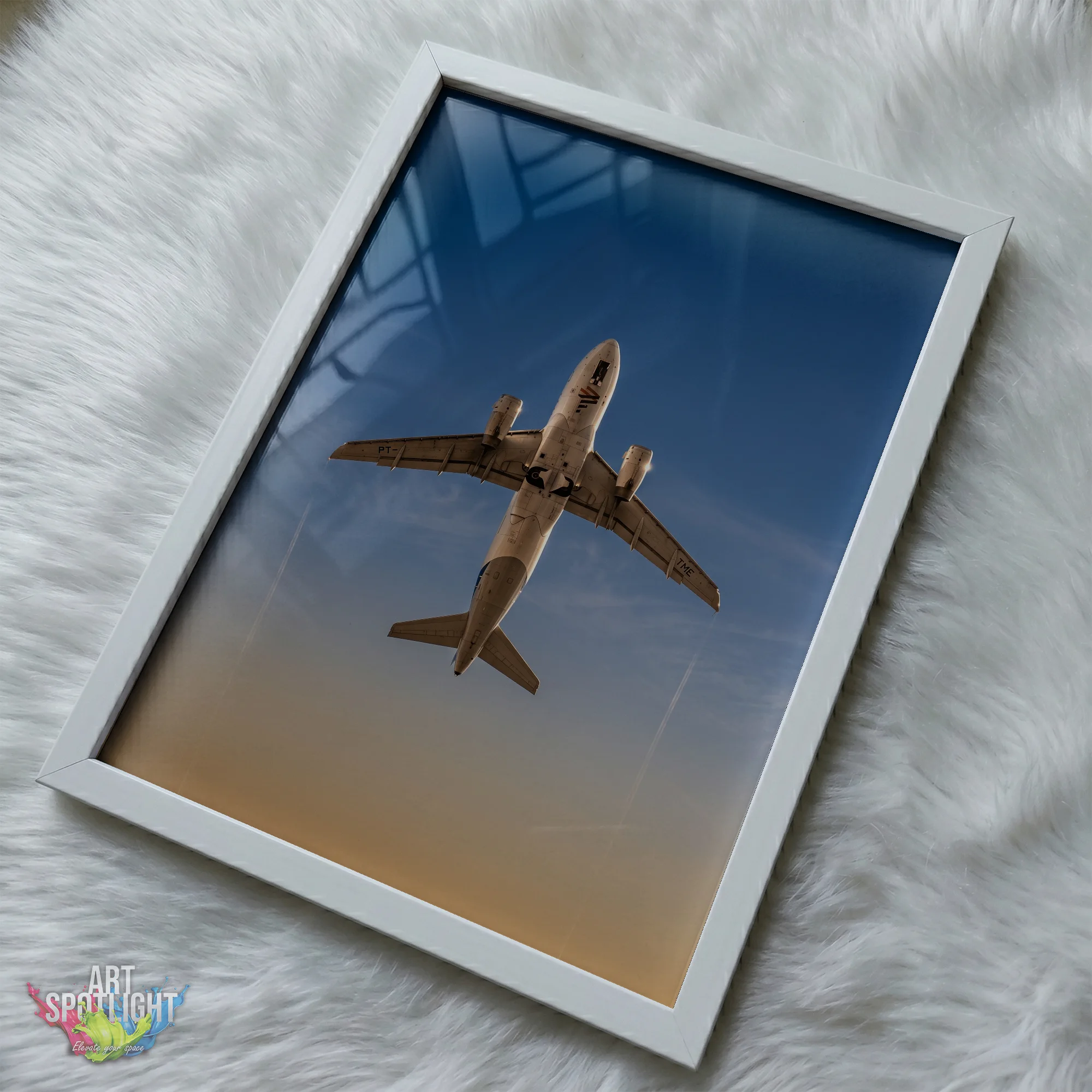 AIRLINER AT GOLDEN HOUR