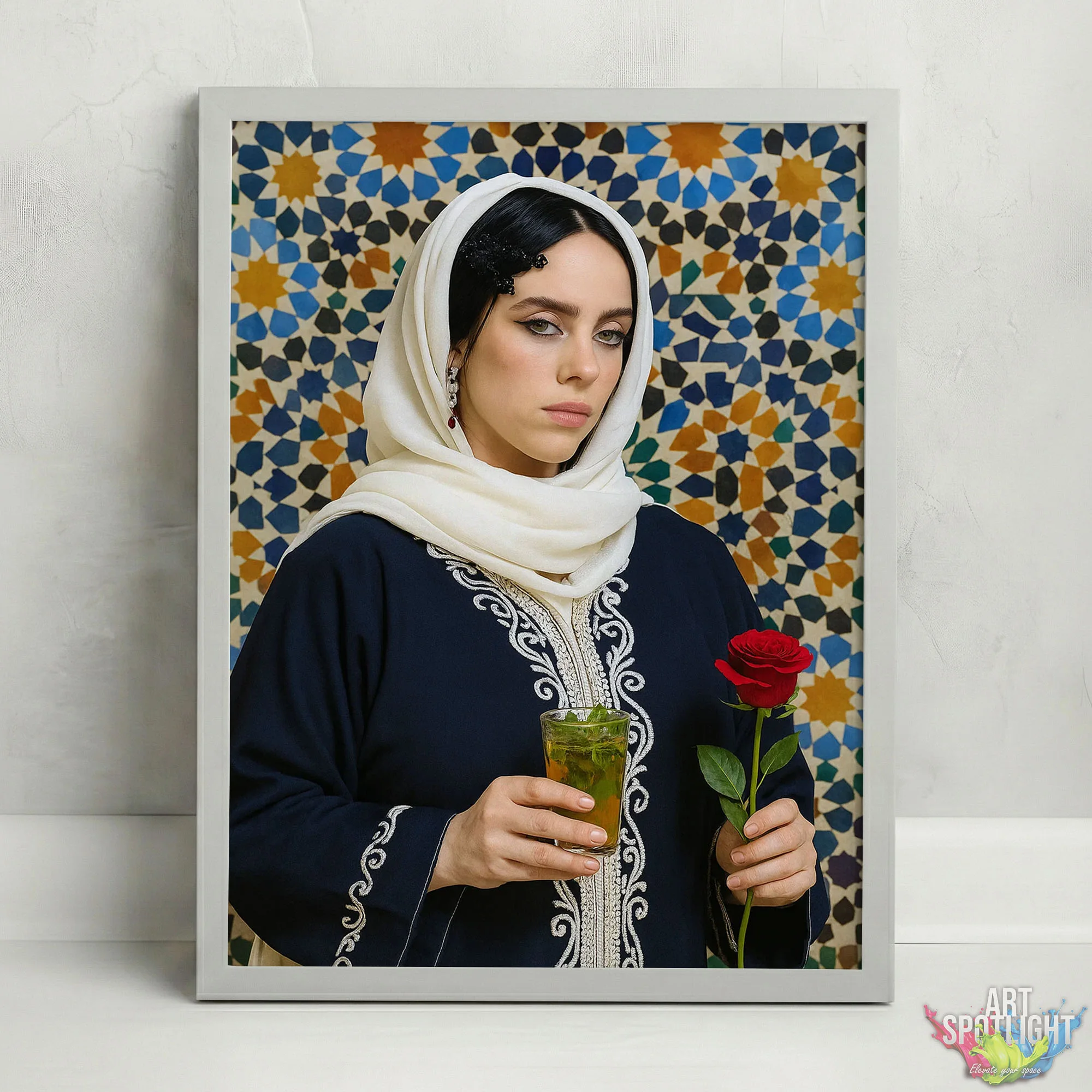 BILLIE EILISH en tenue marocaine