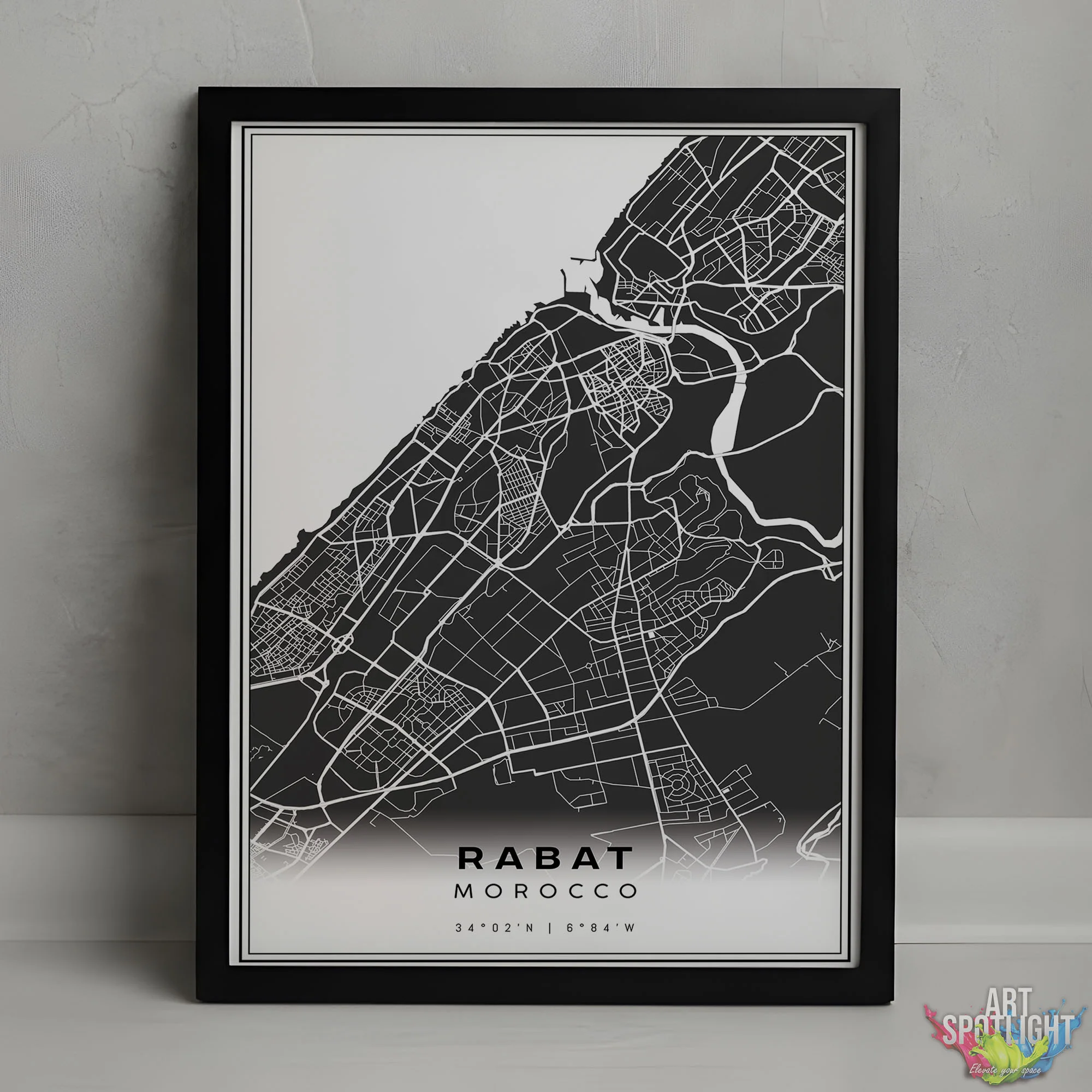 Minimalist Map RABAT