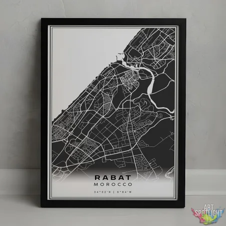 Minimalist Map RABAT
