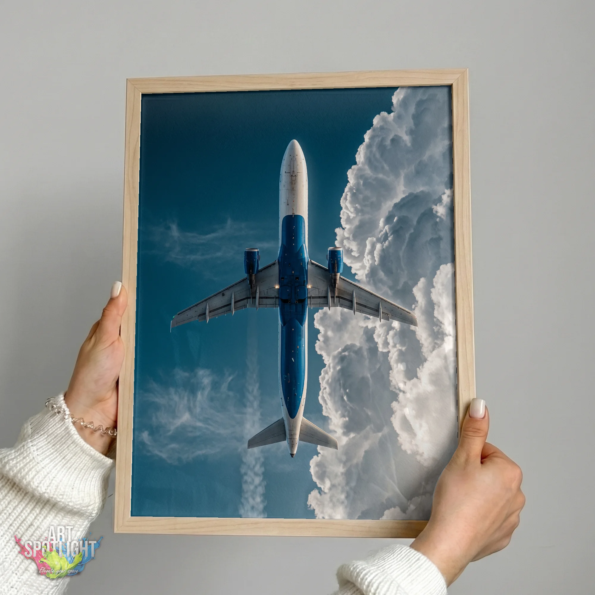 AIRLINER ABOVE THE CLOUDS