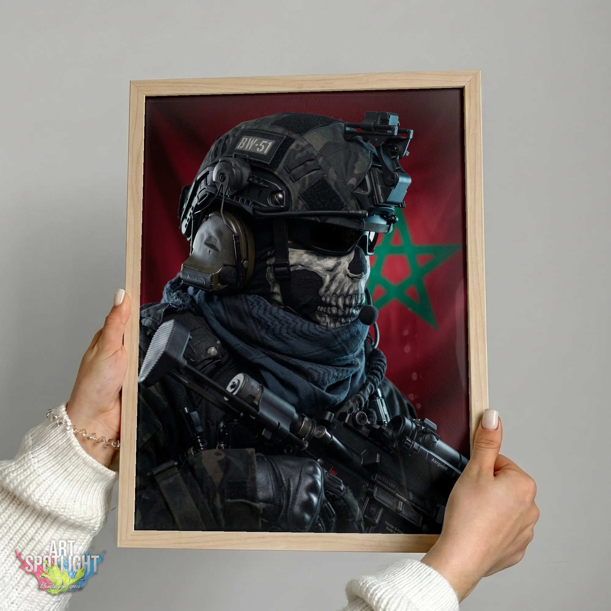 MOROCCAN SKULL MASK SOLDIER