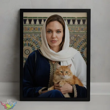 ANGELINA JOLIE en tenue marocaine