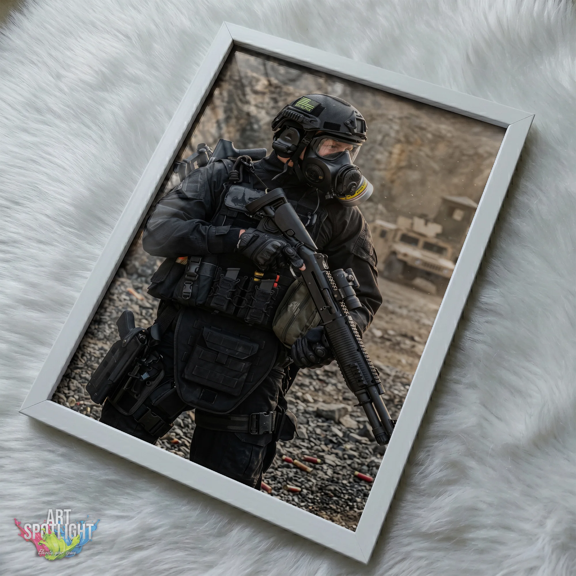GAS MASK TACTICAL SOLDIER