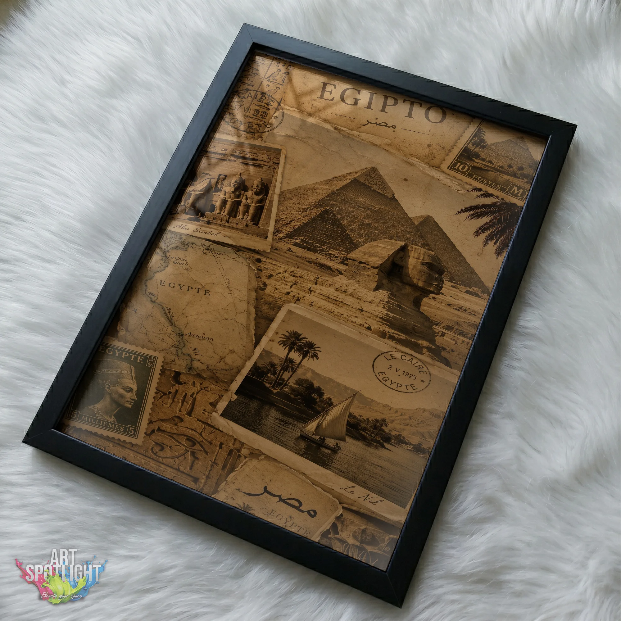 VINTAGE EGYPT COLLAGE