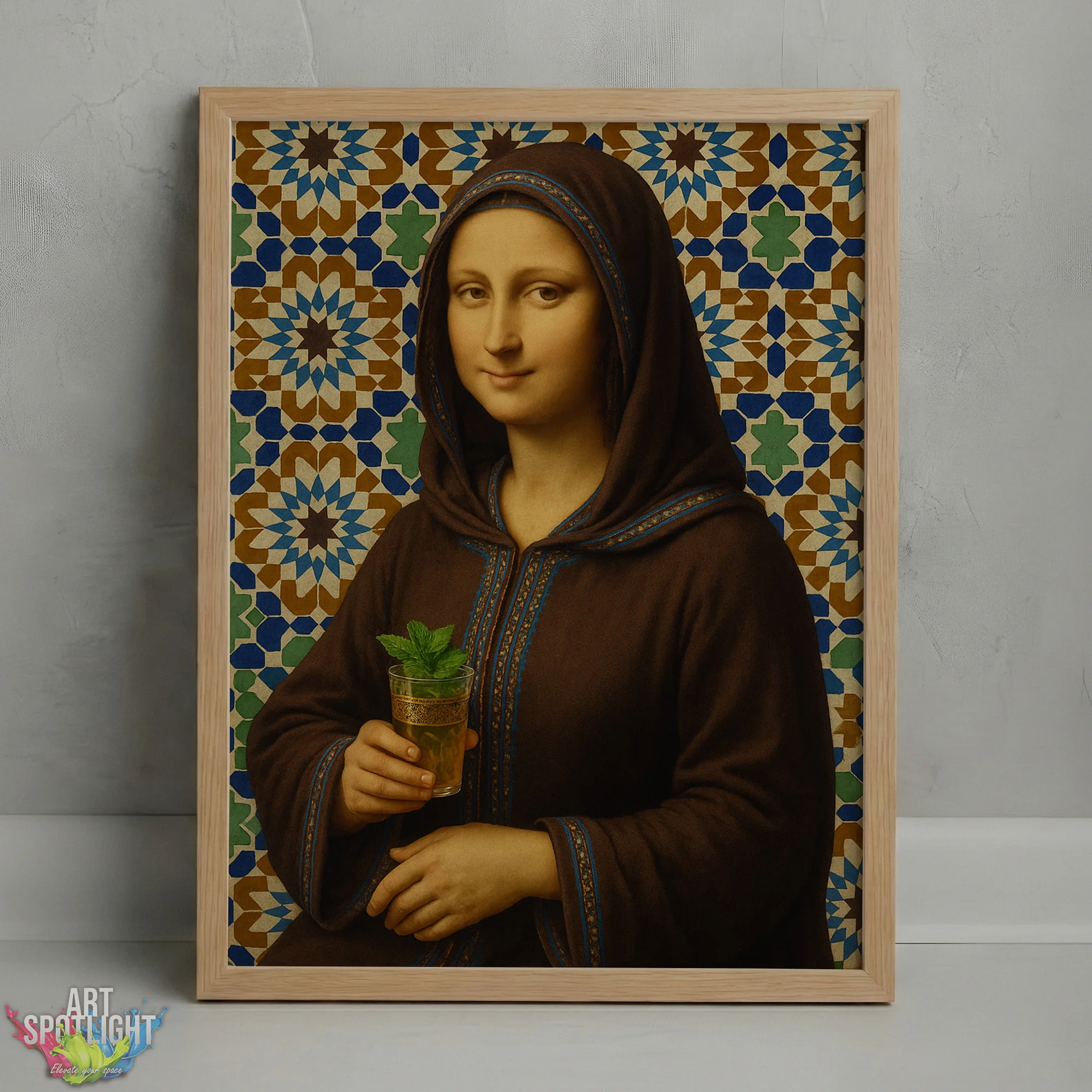 MONA LISA en tenue marocaine