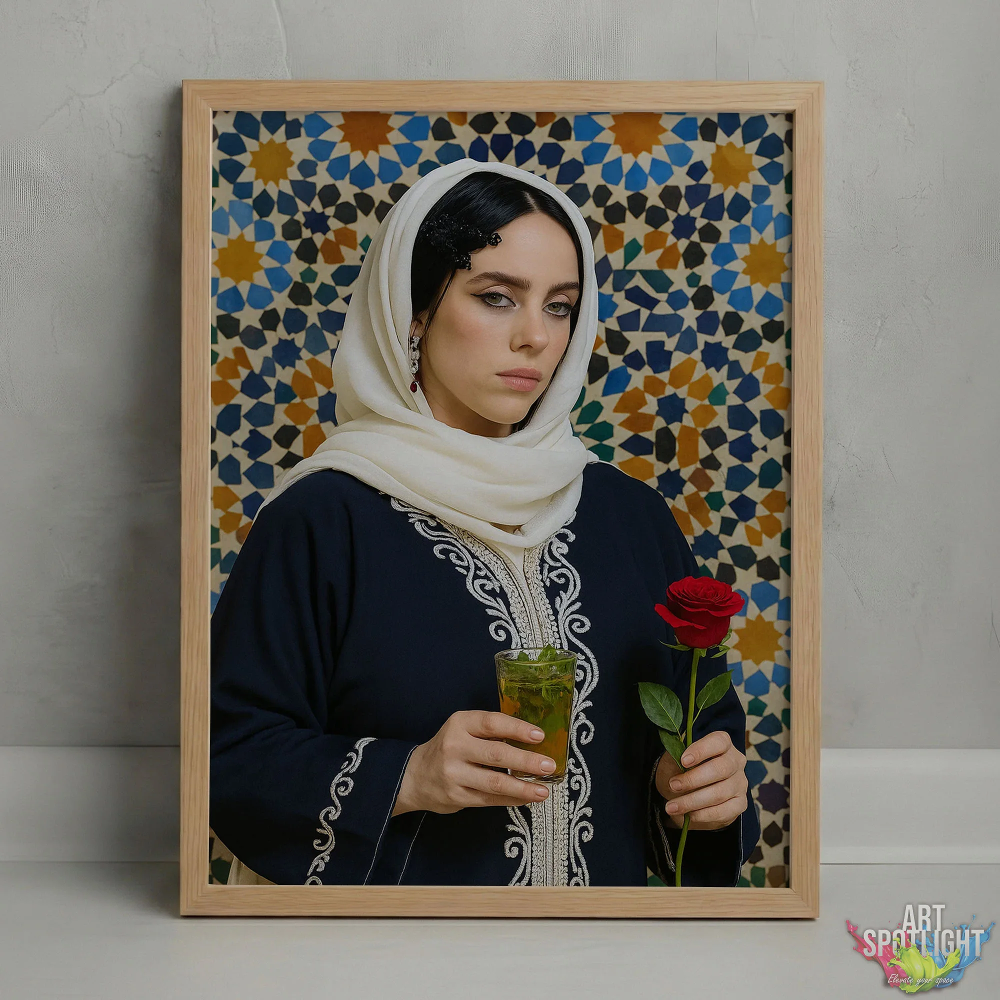 BILLIE EILISH en tenue marocaine