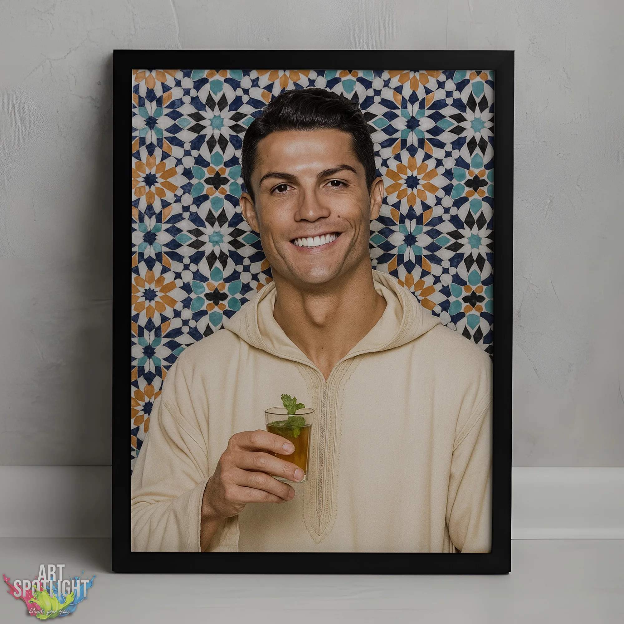 CRISTIANO RONALDO en tenue marocaine