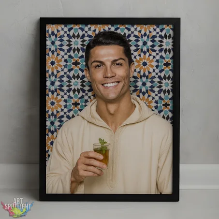 CRISTIANO RONALDO en tenue marocaine