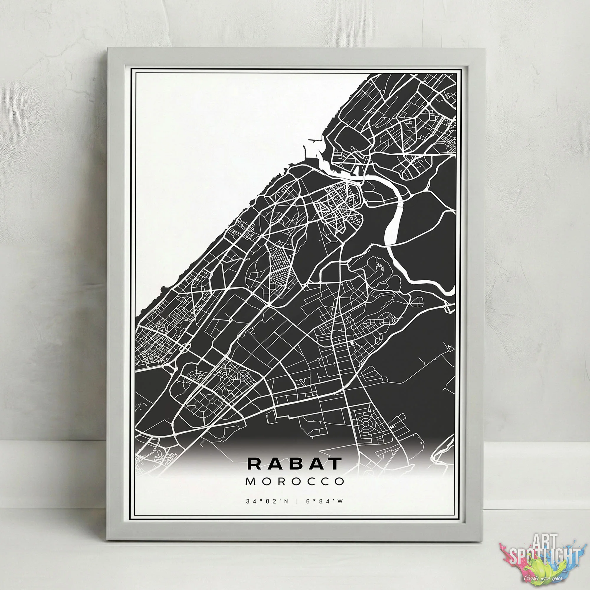 Minimalist Map RABAT