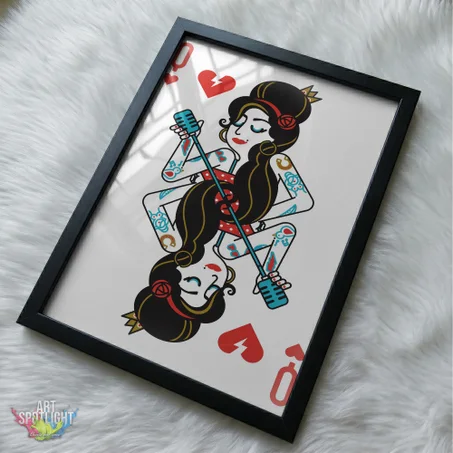 AMY WINEHOUSE PLAYING CARD