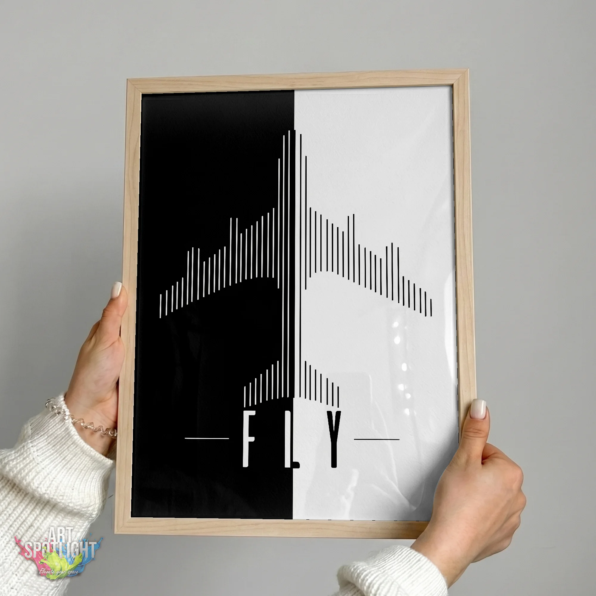 FLY AIRPLANE SILHOUETTE