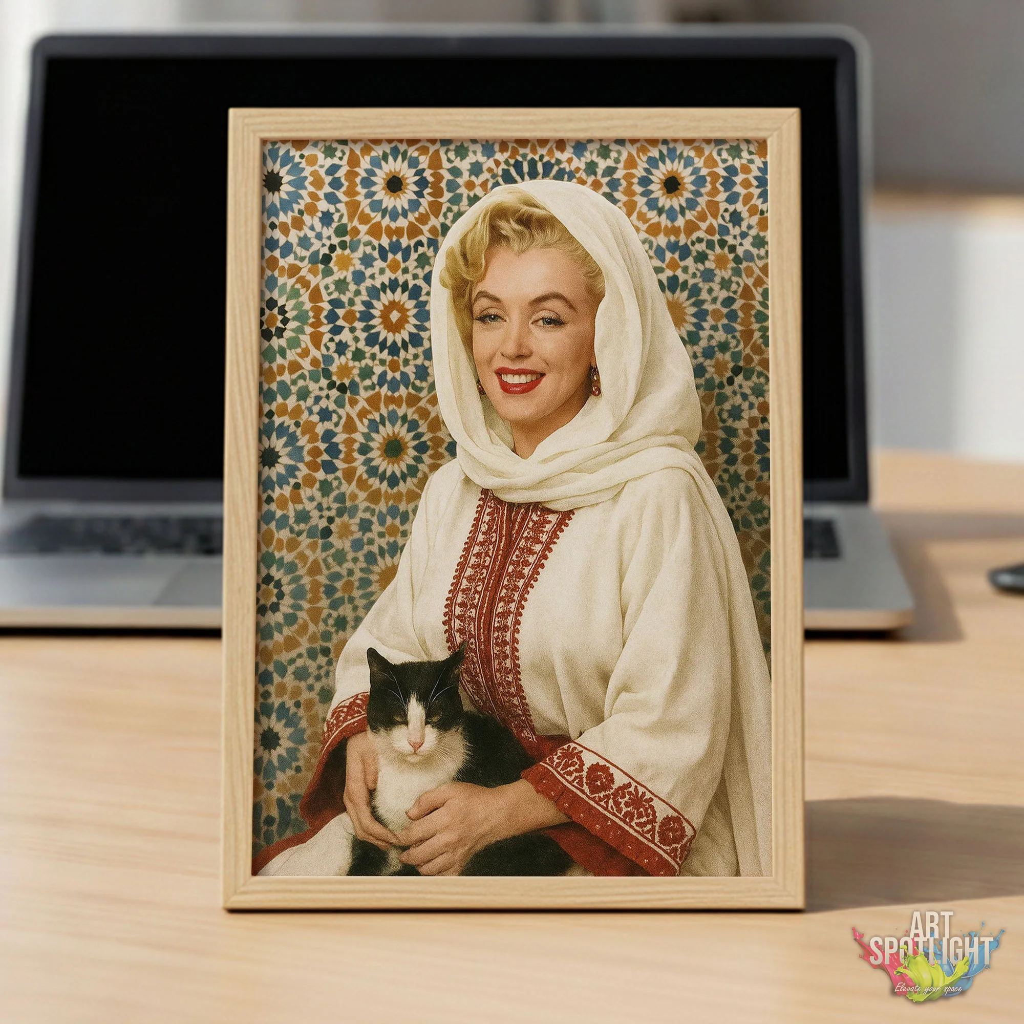 MARILYN MONROE en tenue marocaine