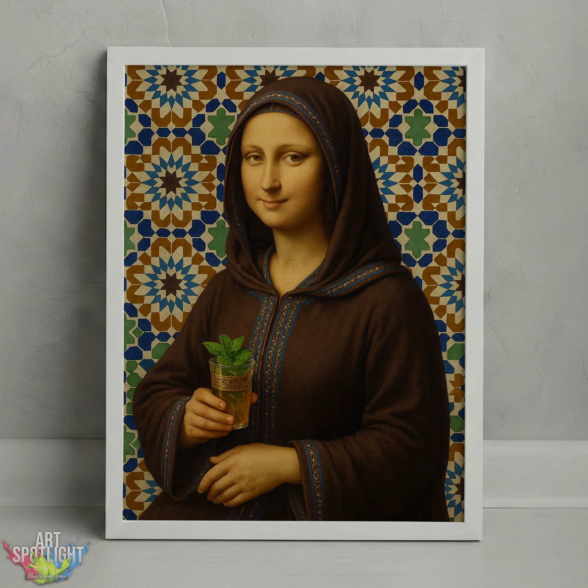 MONA LISA en tenue marocaine