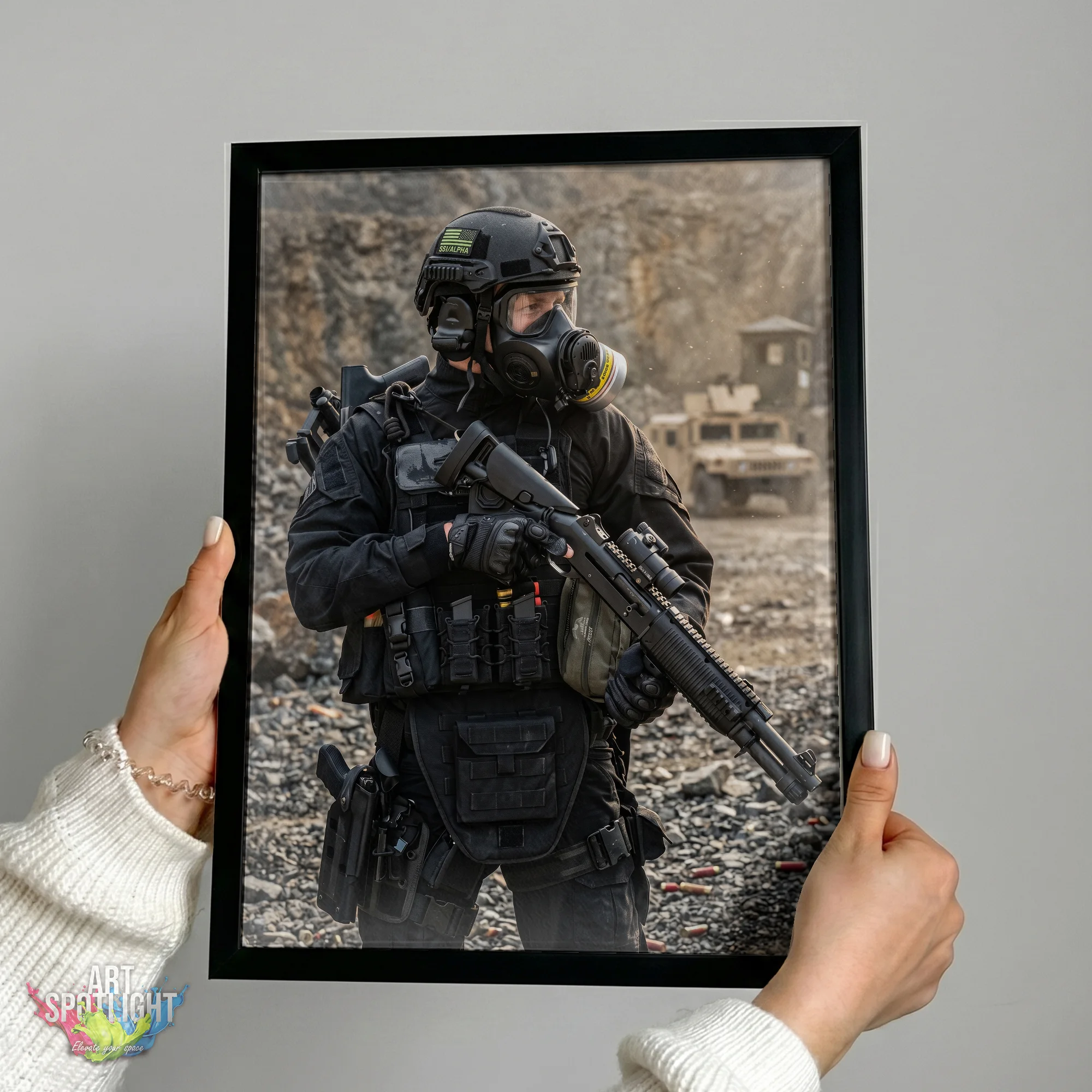 GAS MASK TACTICAL SOLDIER