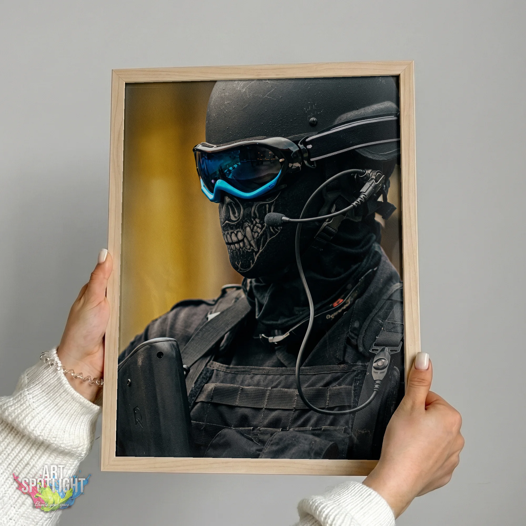 SKULL MASK SOLDIER PORTRAIT