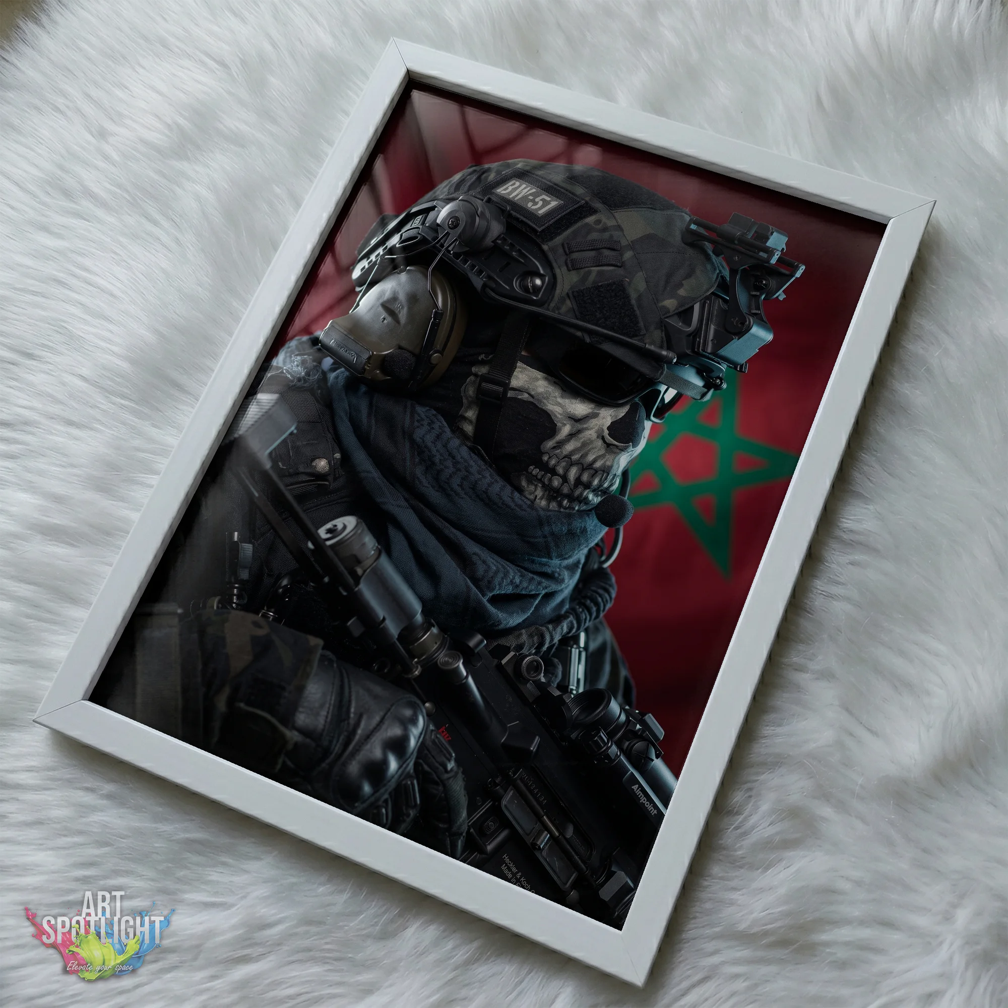 MOROCCAN SKULL MASK SOLDIER