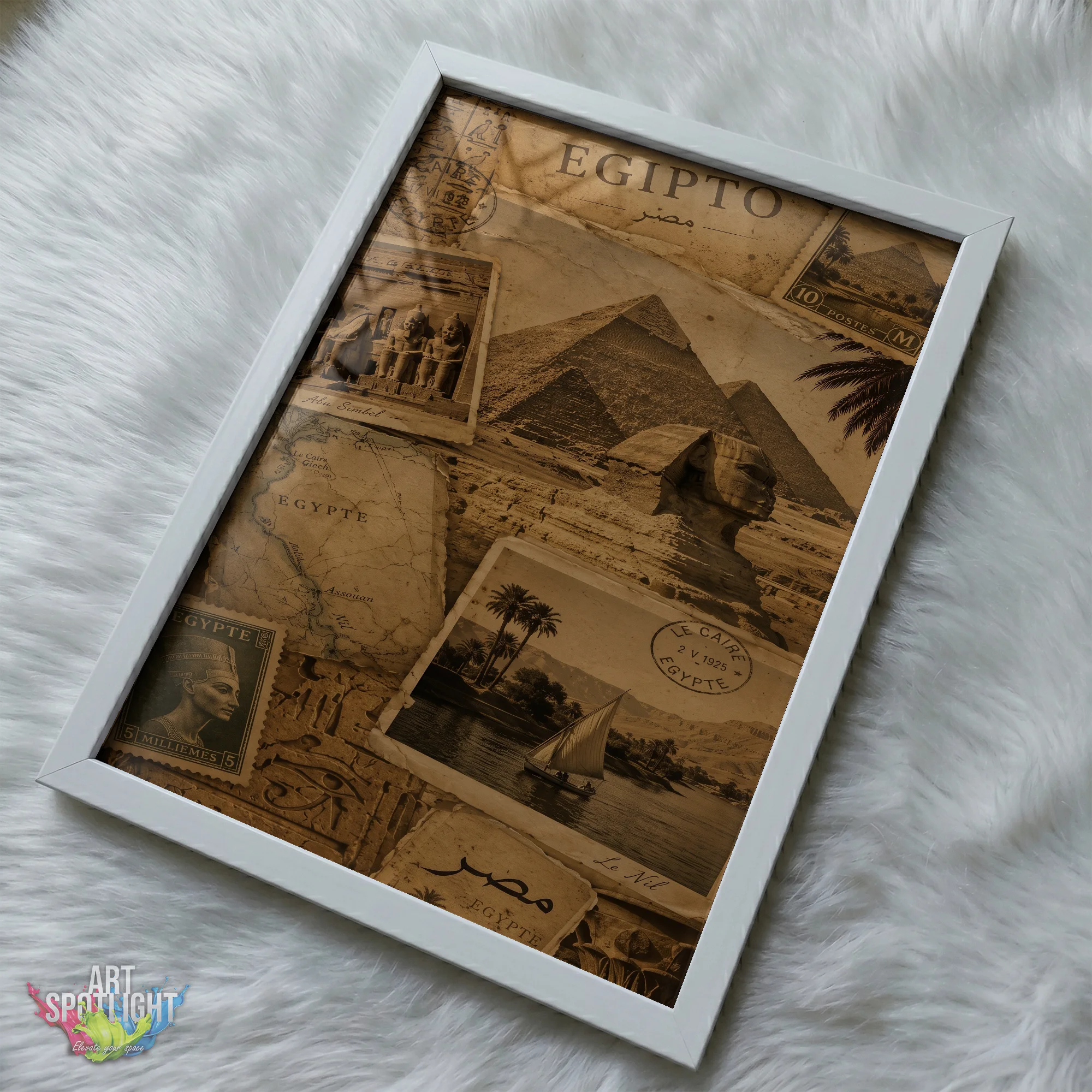 VINTAGE EGYPT COLLAGE