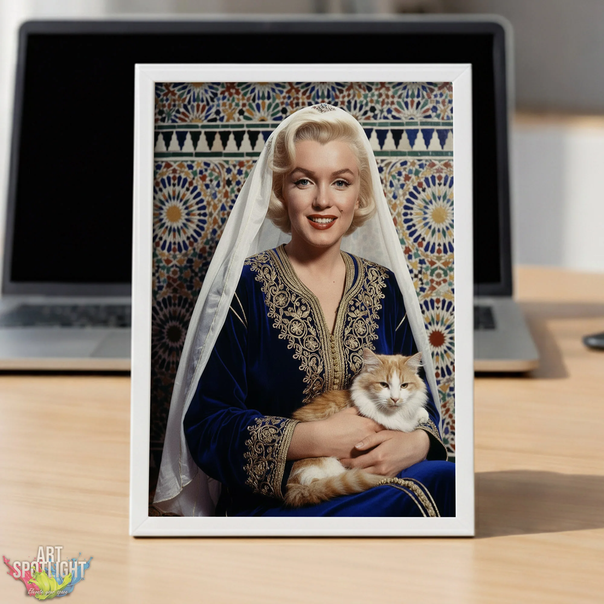 MARILYN MONROE en tenue marocaine