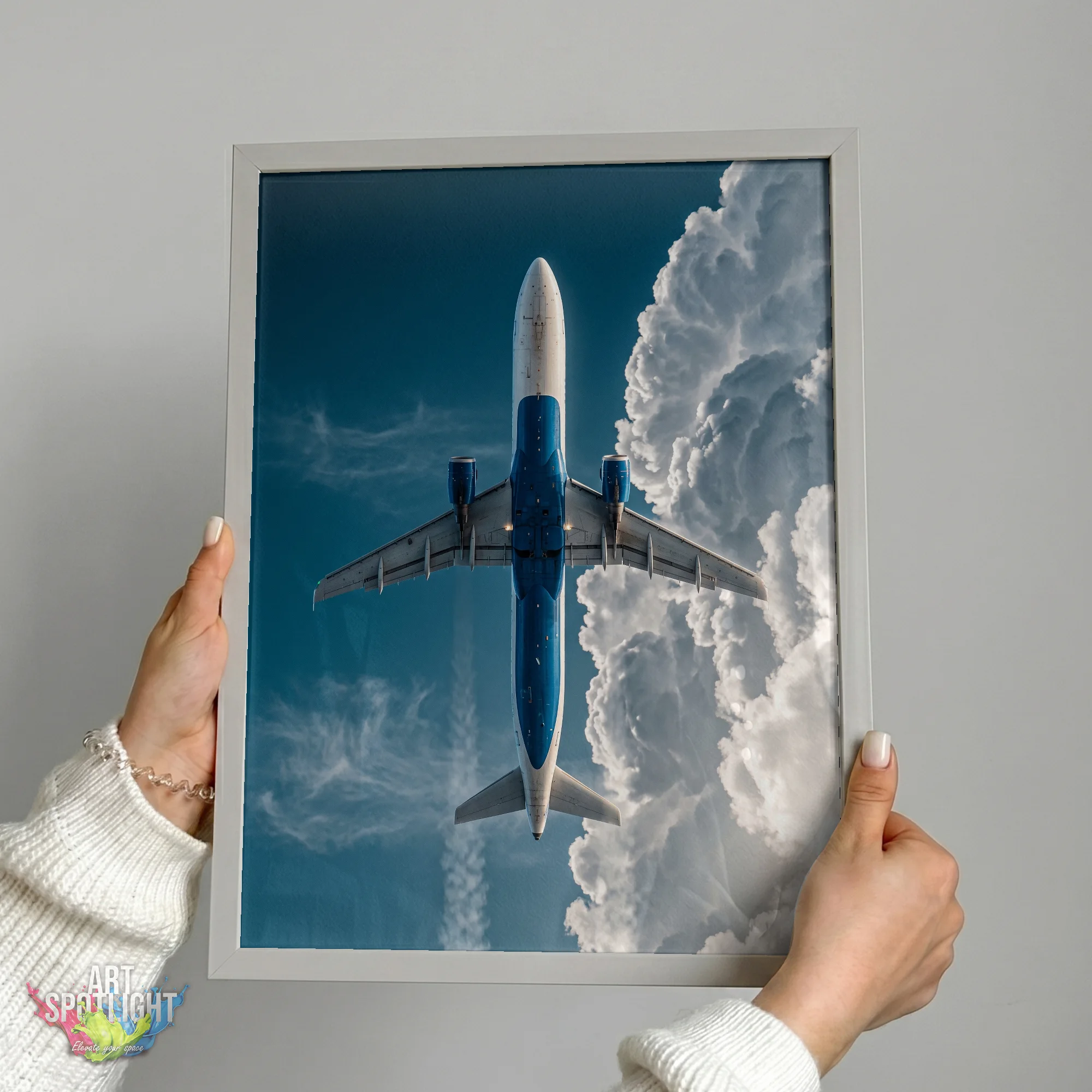 AIRLINER ABOVE THE CLOUDS