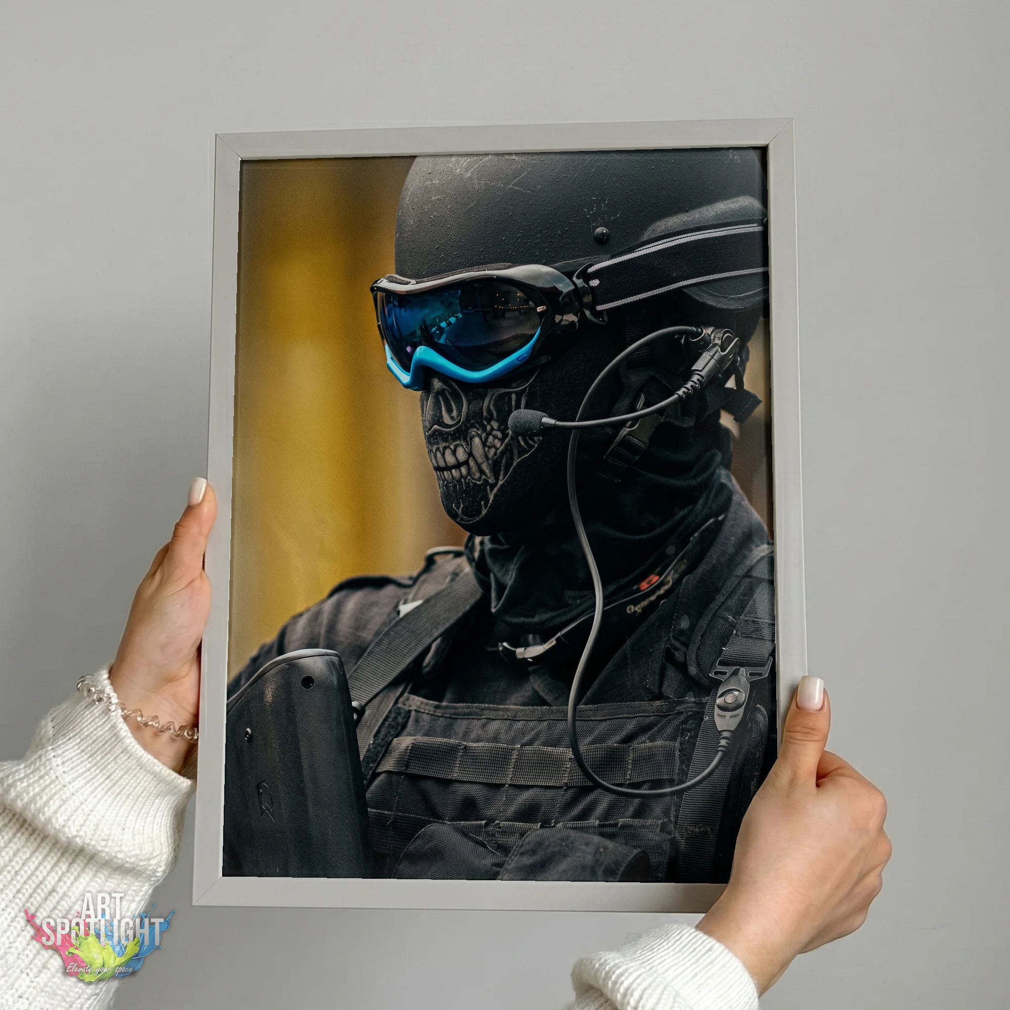 SKULL MASK SOLDIER PORTRAIT