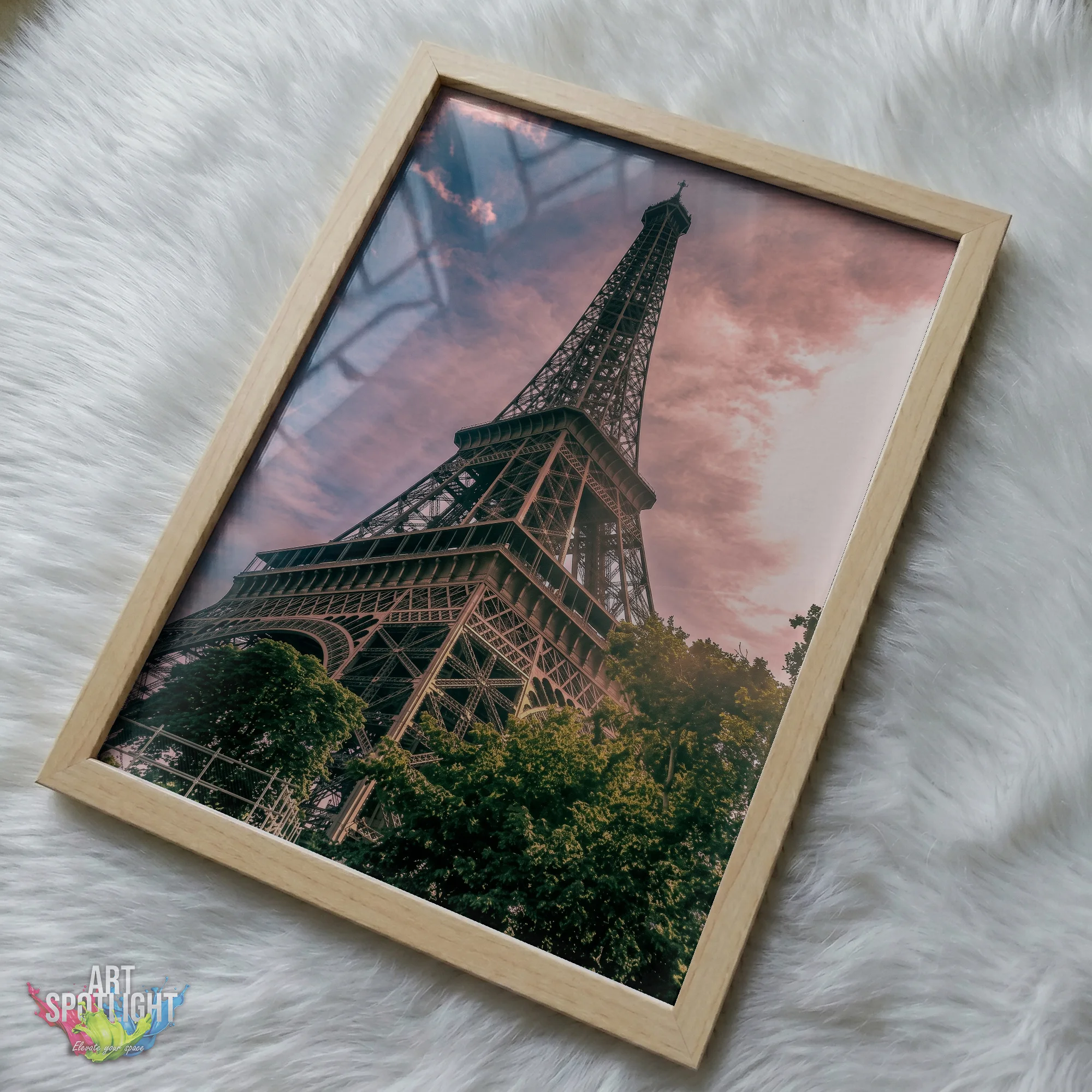 EIFFEL TOWER PINK SKY