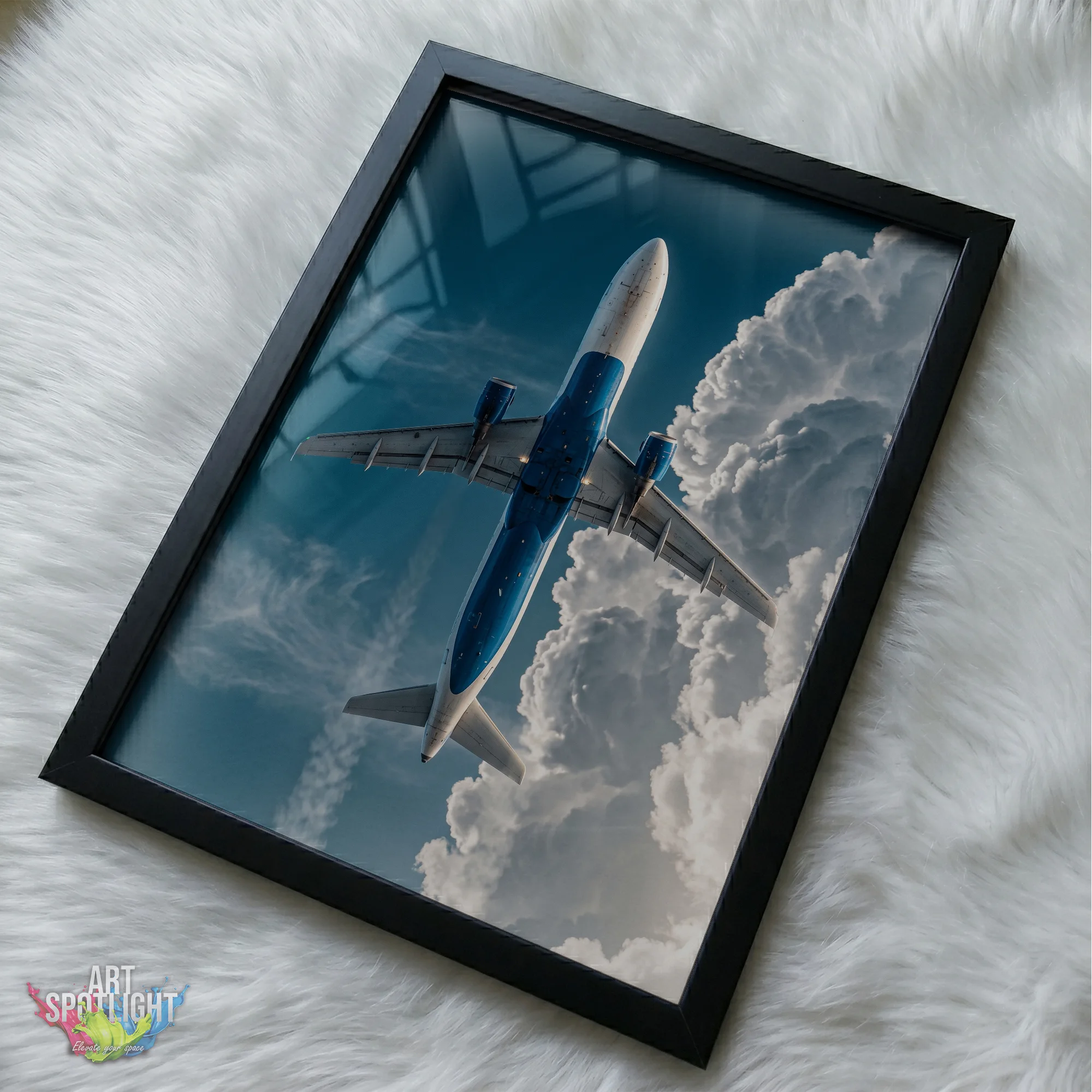 AIRLINER ABOVE THE CLOUDS
