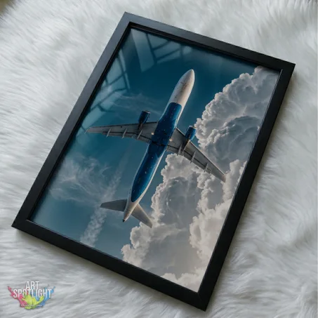 AIRLINER ABOVE THE CLOUDS