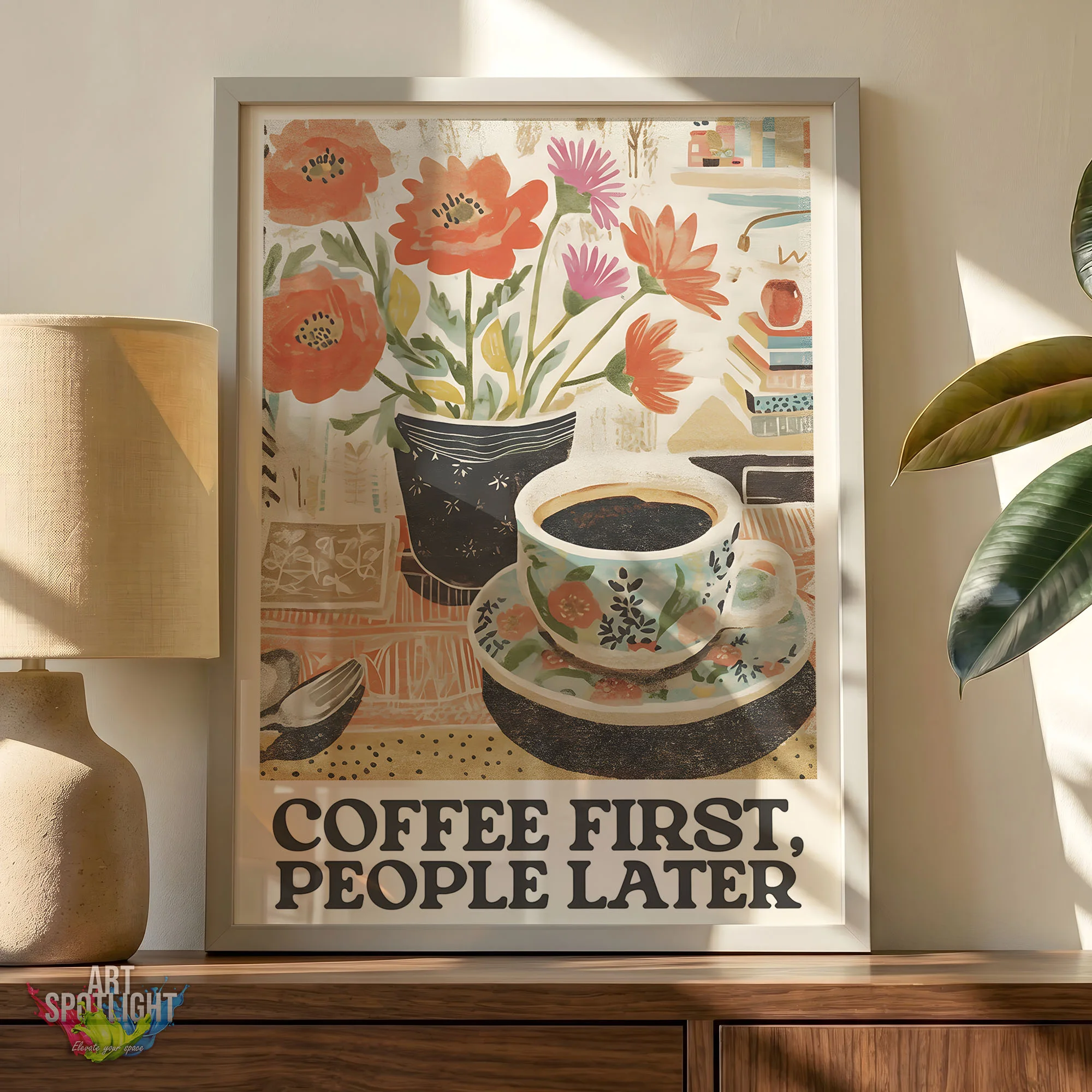 FIRST COFFEE, PEOPLE LATER