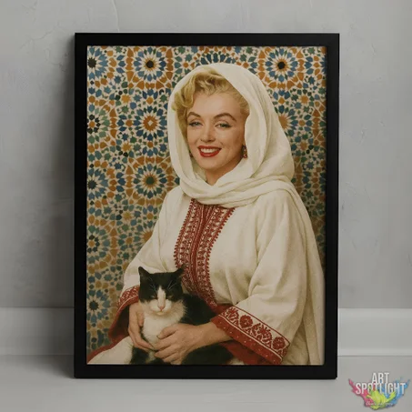 MARILYN MONROE en tenue marocaine