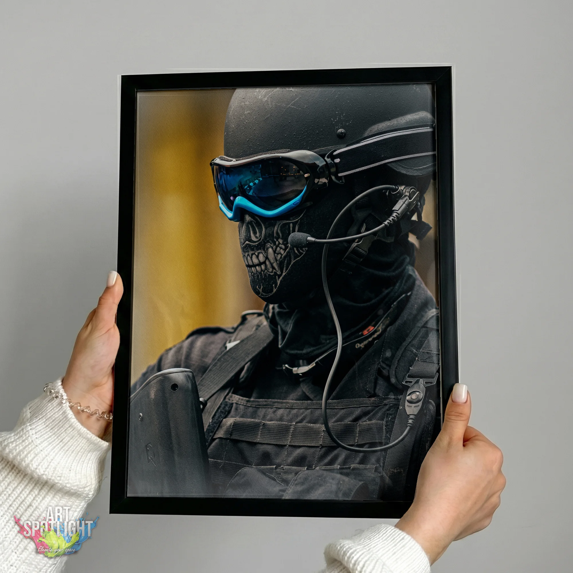 SKULL MASK SOLDIER PORTRAIT