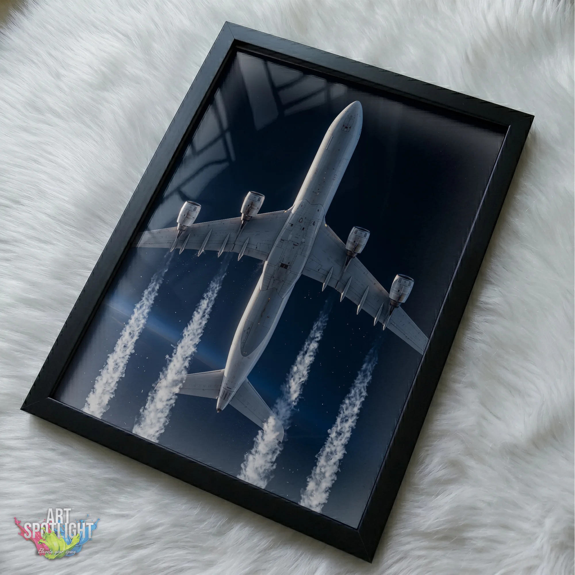 AIRLINER VAPOR TRAILS