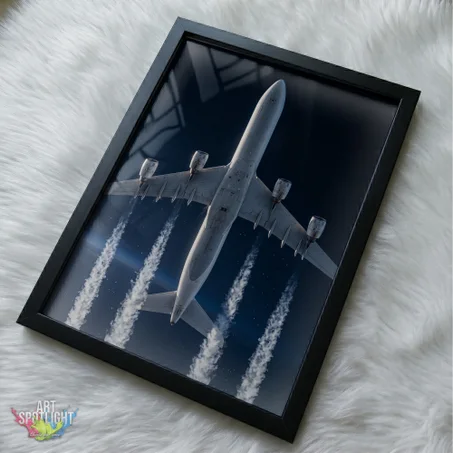 AIRLINER VAPOR TRAILS