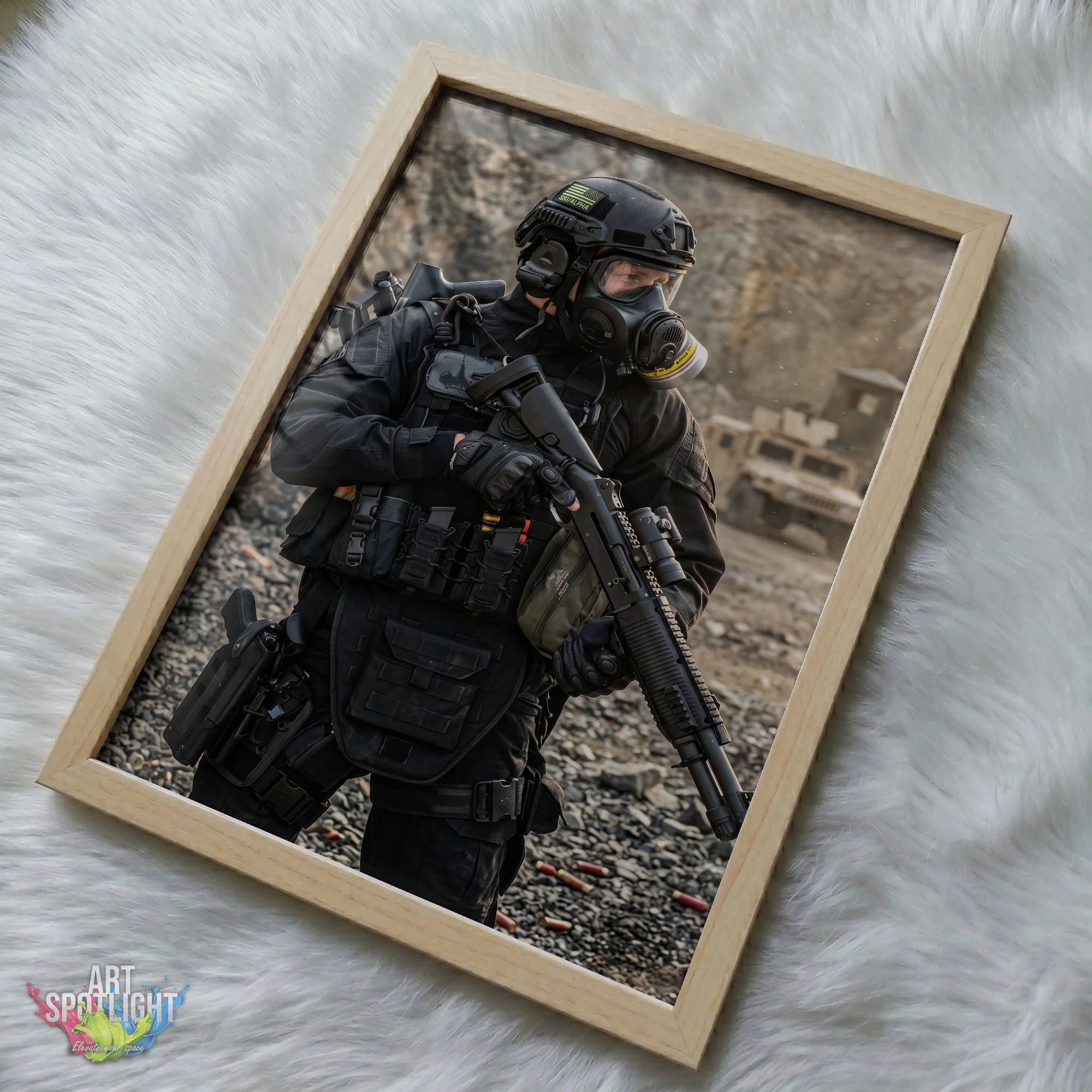 GAS MASK TACTICAL SOLDIER