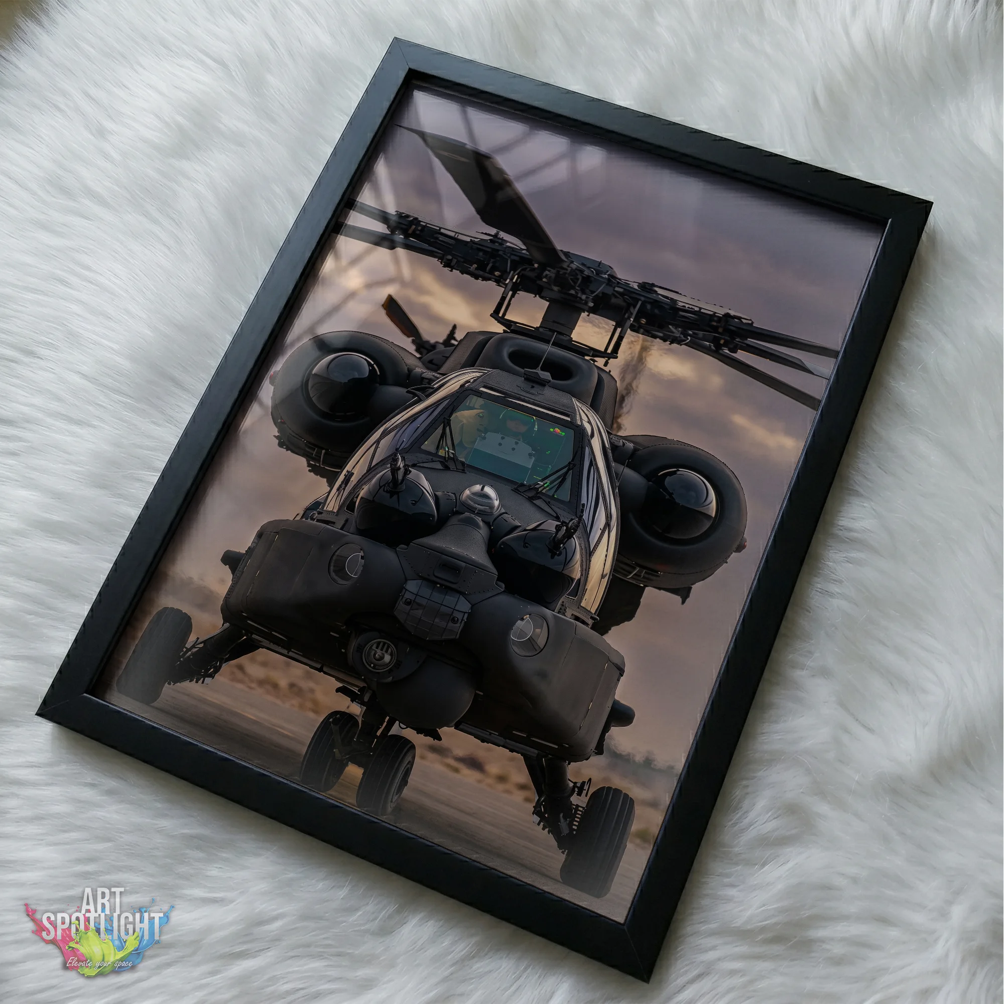 AH-64 APACHE FRONT VIEW